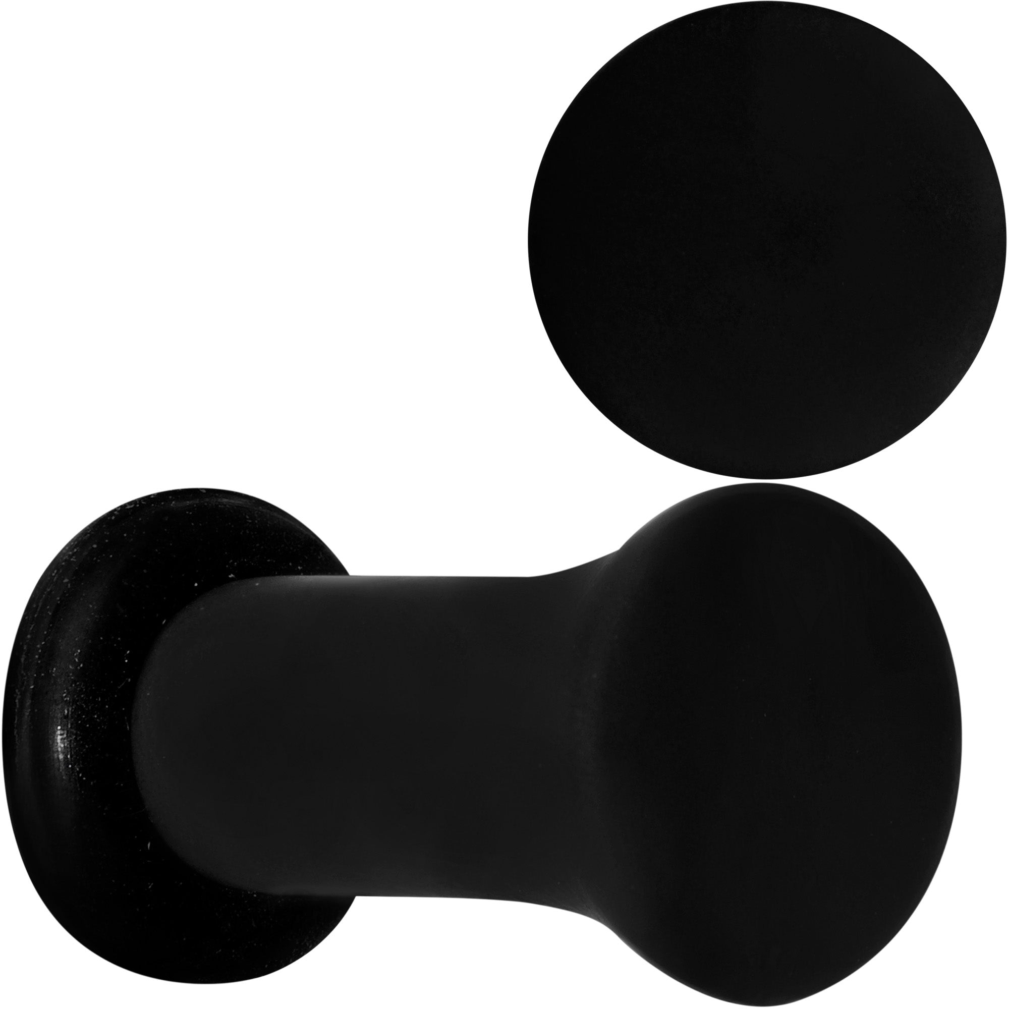 Beauteous Black Matte Acrylic Single Flare Plug Set