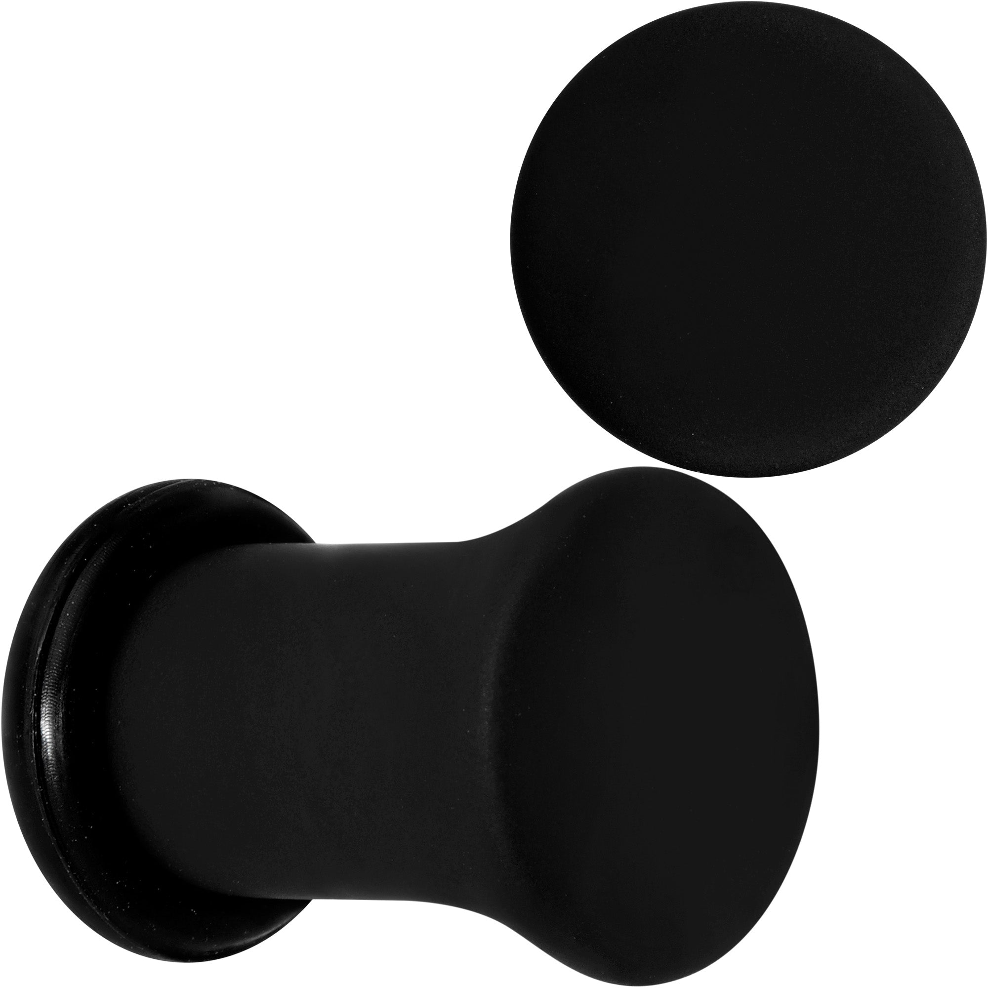 Beauteous Black Matte Acrylic Single Flare Plug Set