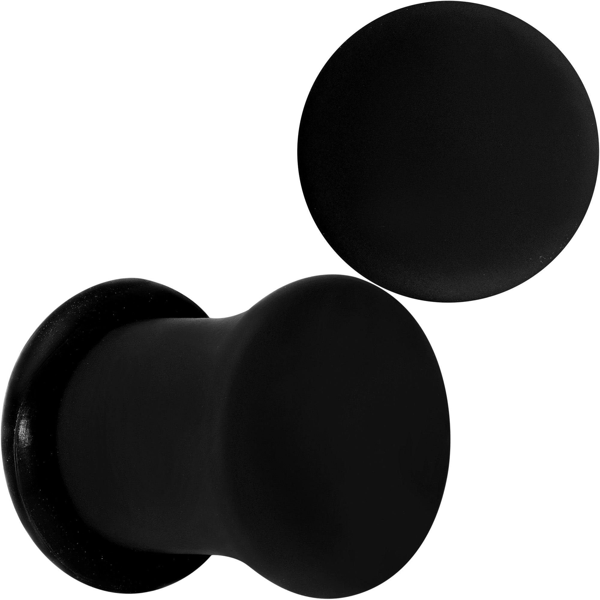 Beauteous Black Matte Acrylic Single Flare Plug Set