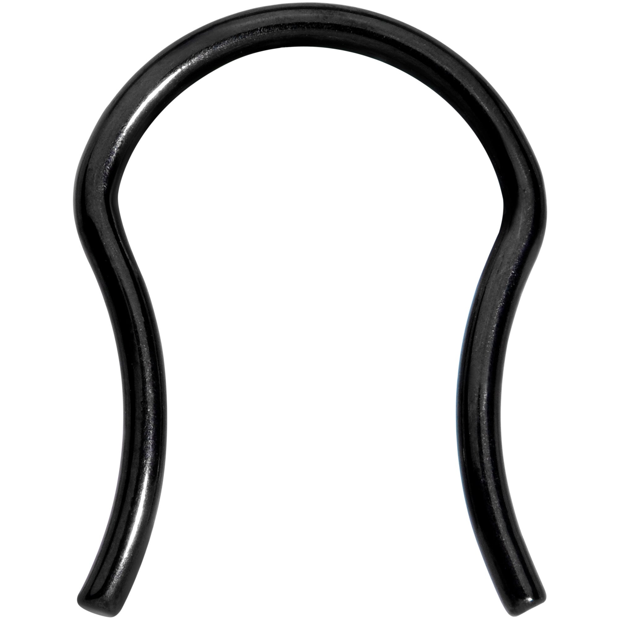 16 Gauge 5/8 Black ASTM F-136 Implant Grade Titanium Septum Retainer