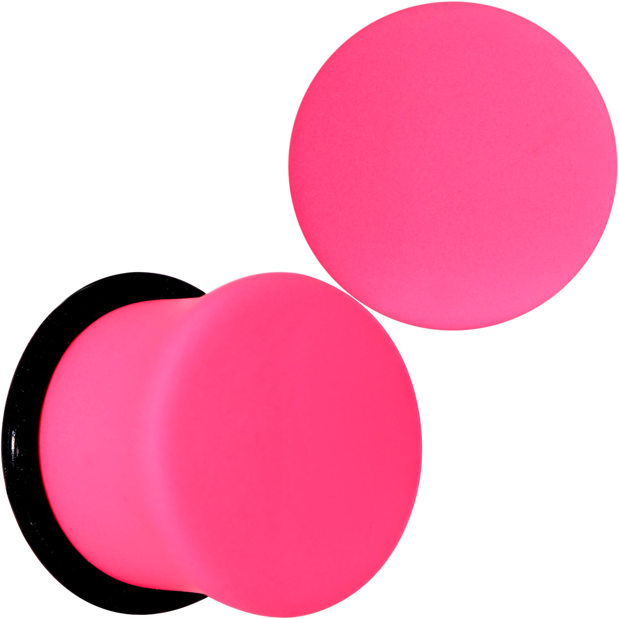 Hot Hot Pink Matte Single Flare Plug Set