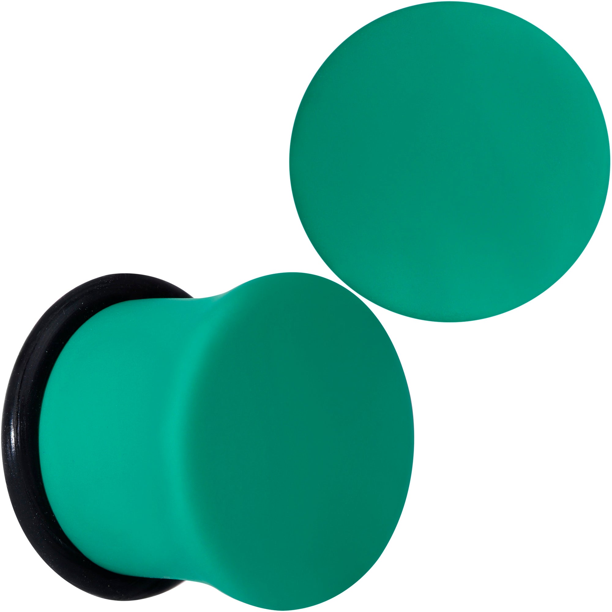 Glorious Green Matte Acrylic Single Flare Plug Set