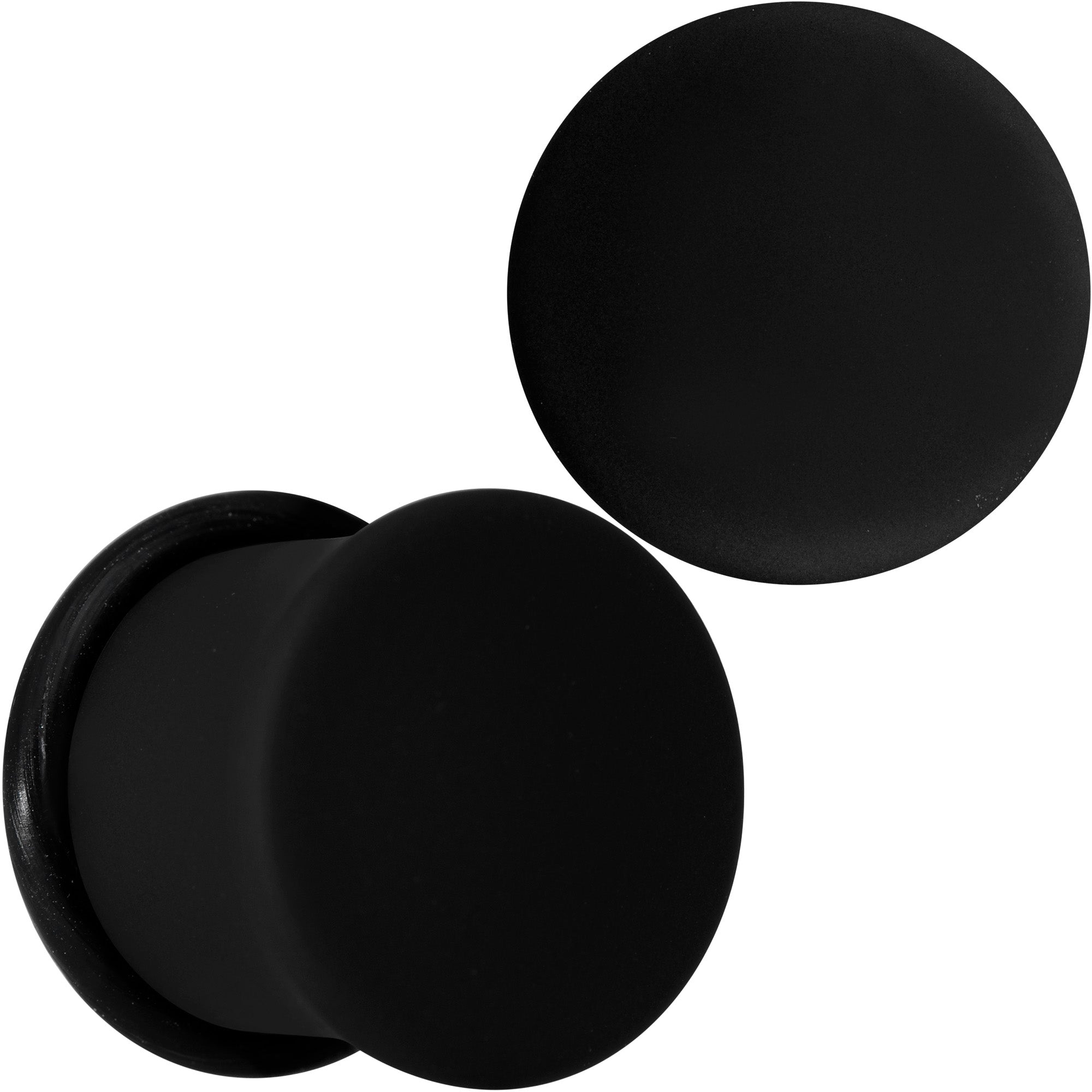 Beauteous Black Matte Acrylic Single Flare Plug Set