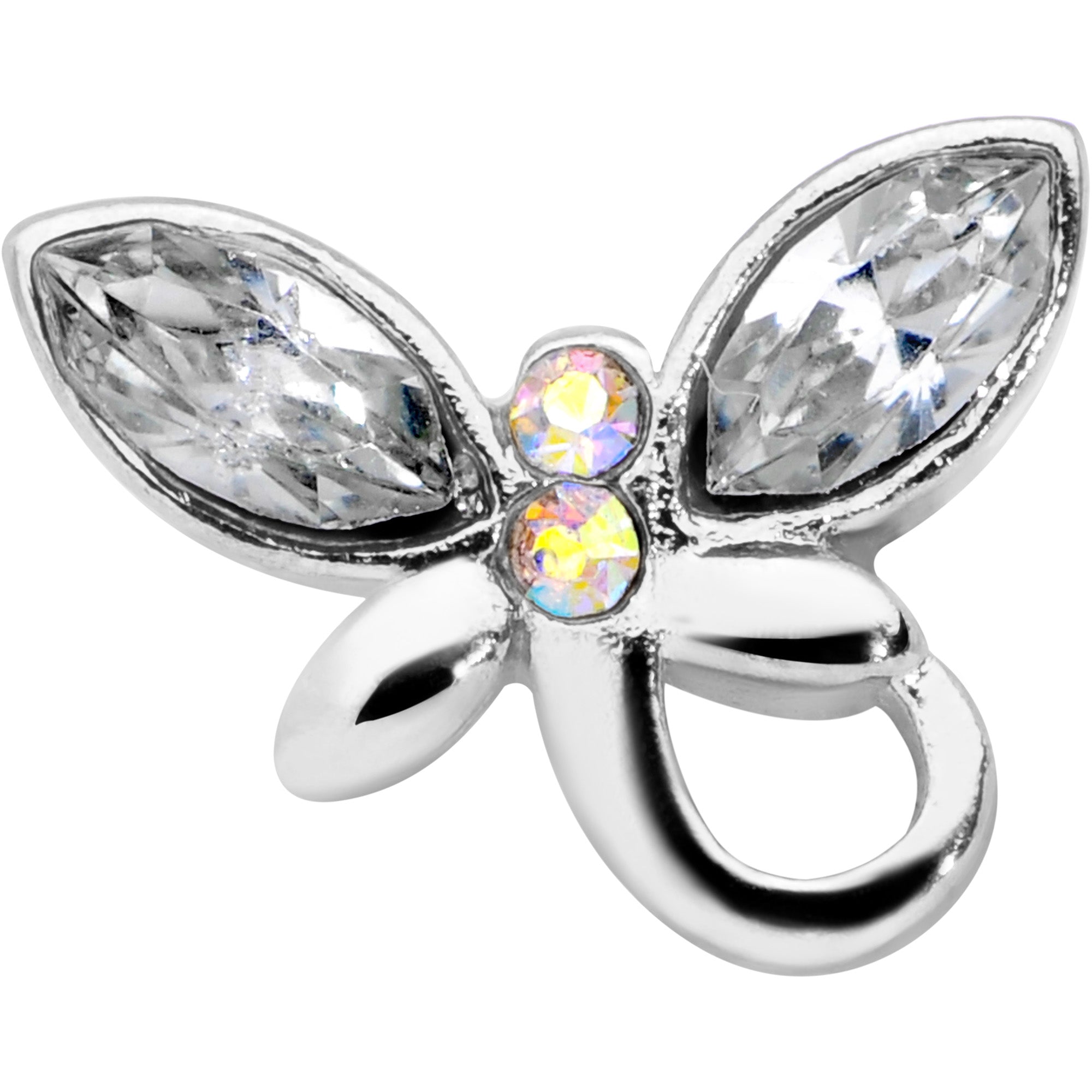 18 gauge online butterfly nose ring