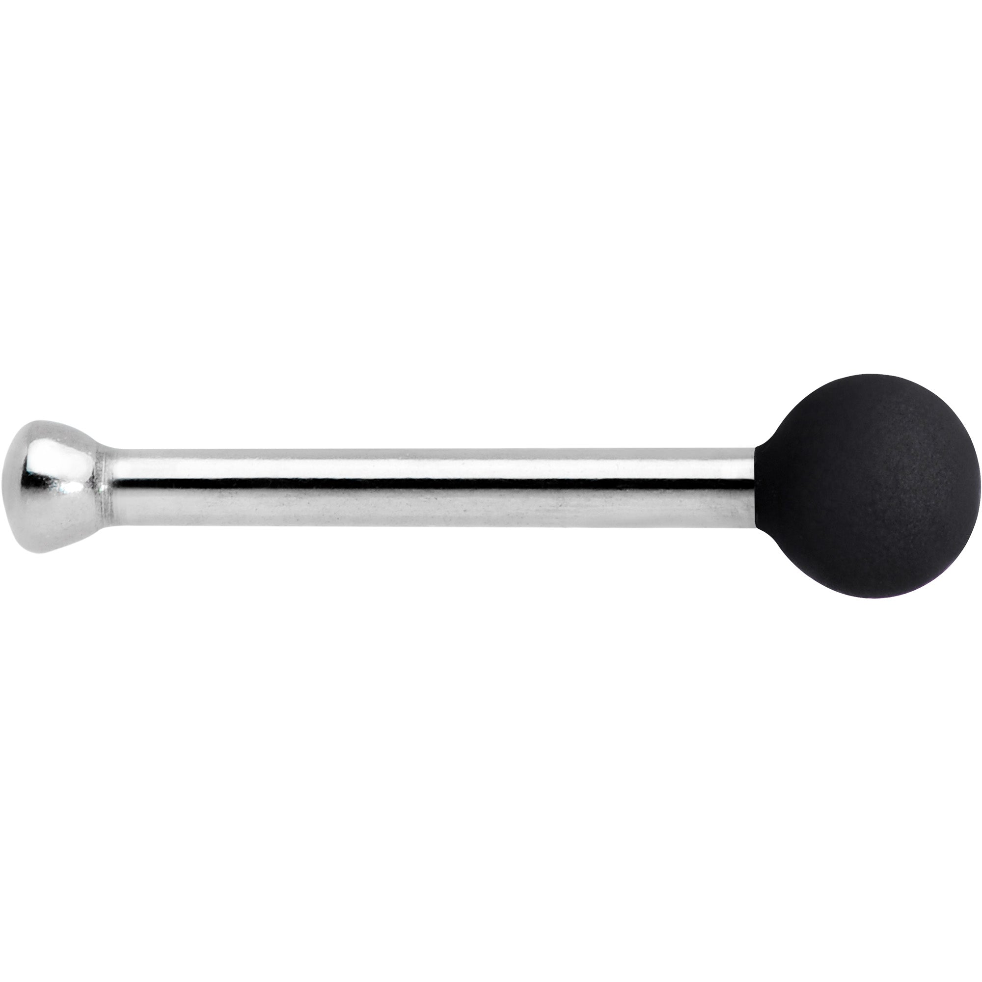 20 Gauge 1/4 Black Matte 2mm Nose Bone