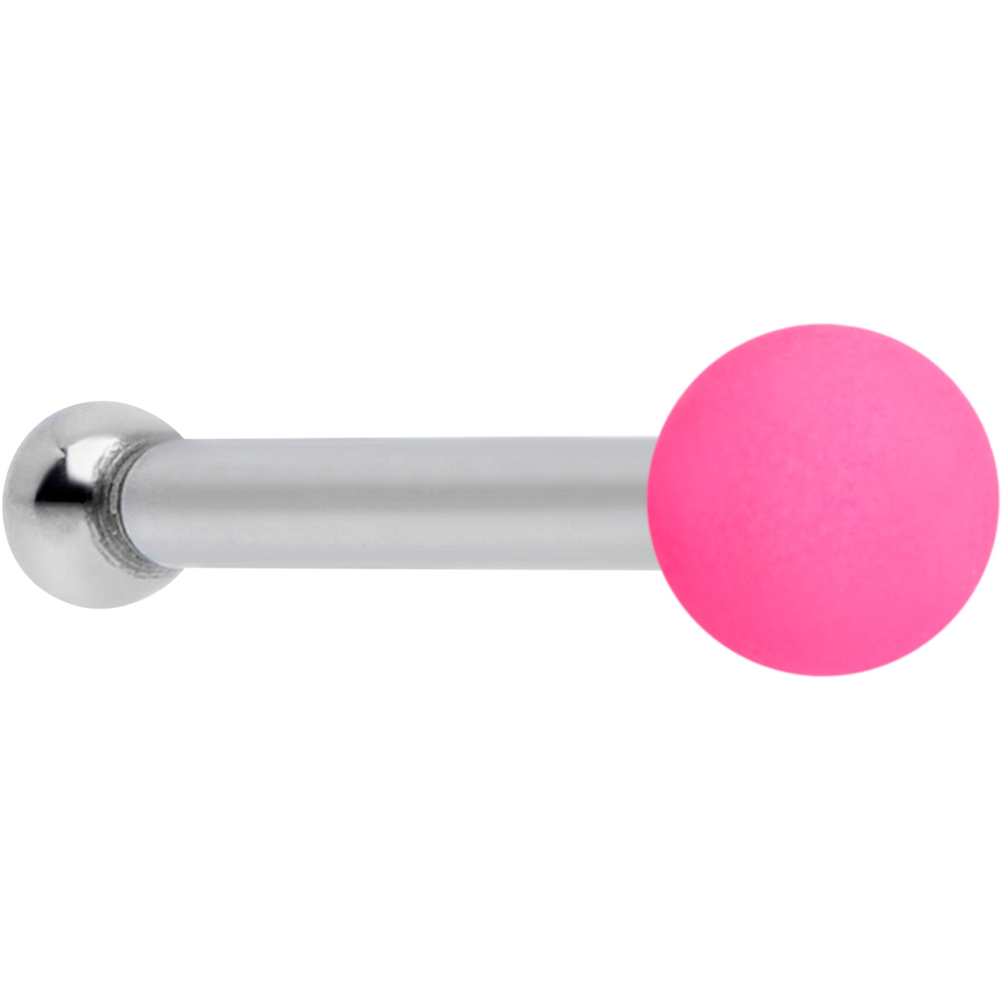 20 Gauge 1/4 Pink Matte 2mm Nose Bone