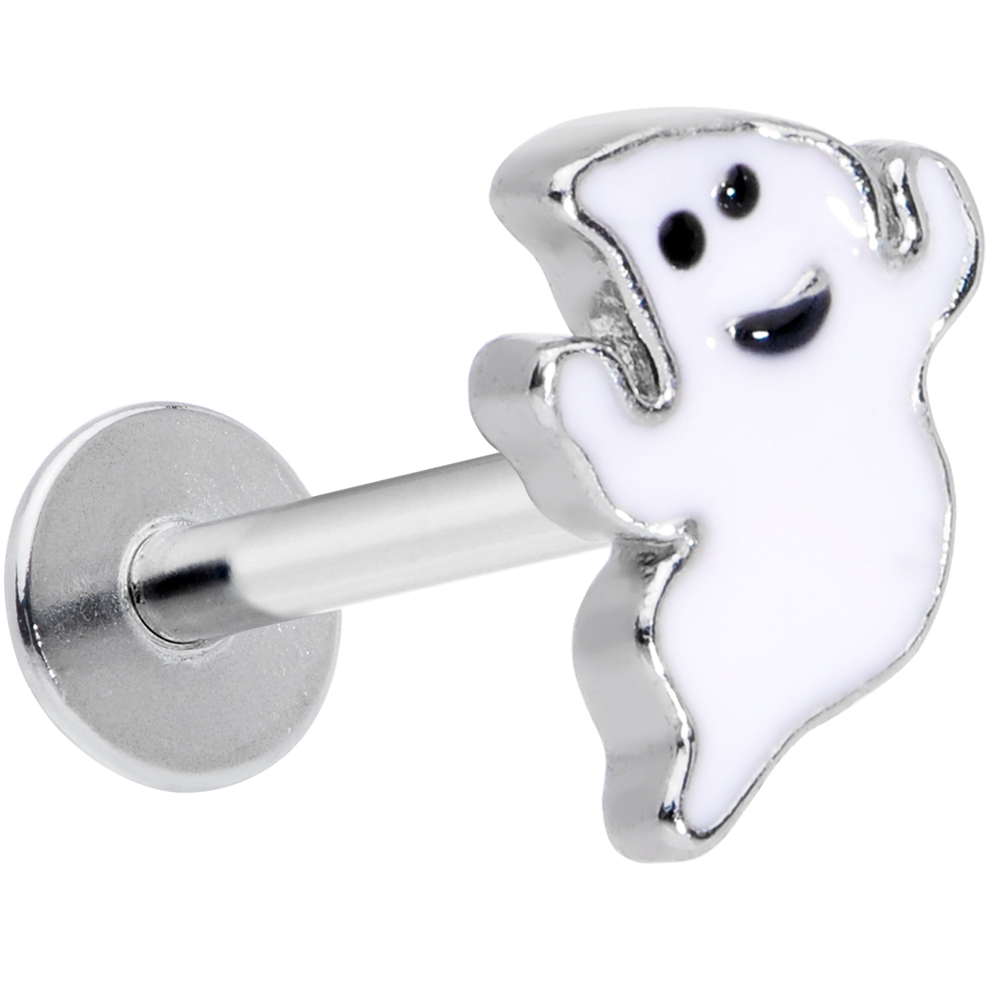 16 Gauge 5/16 Happy Ghost Halloween Labret Monroe Tragus