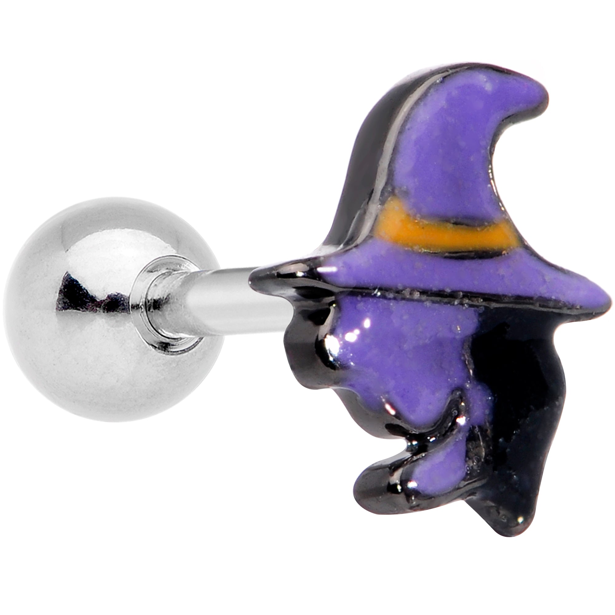 16 Gauge 1/4 Purple Witch Halloween Cartilage Tragus