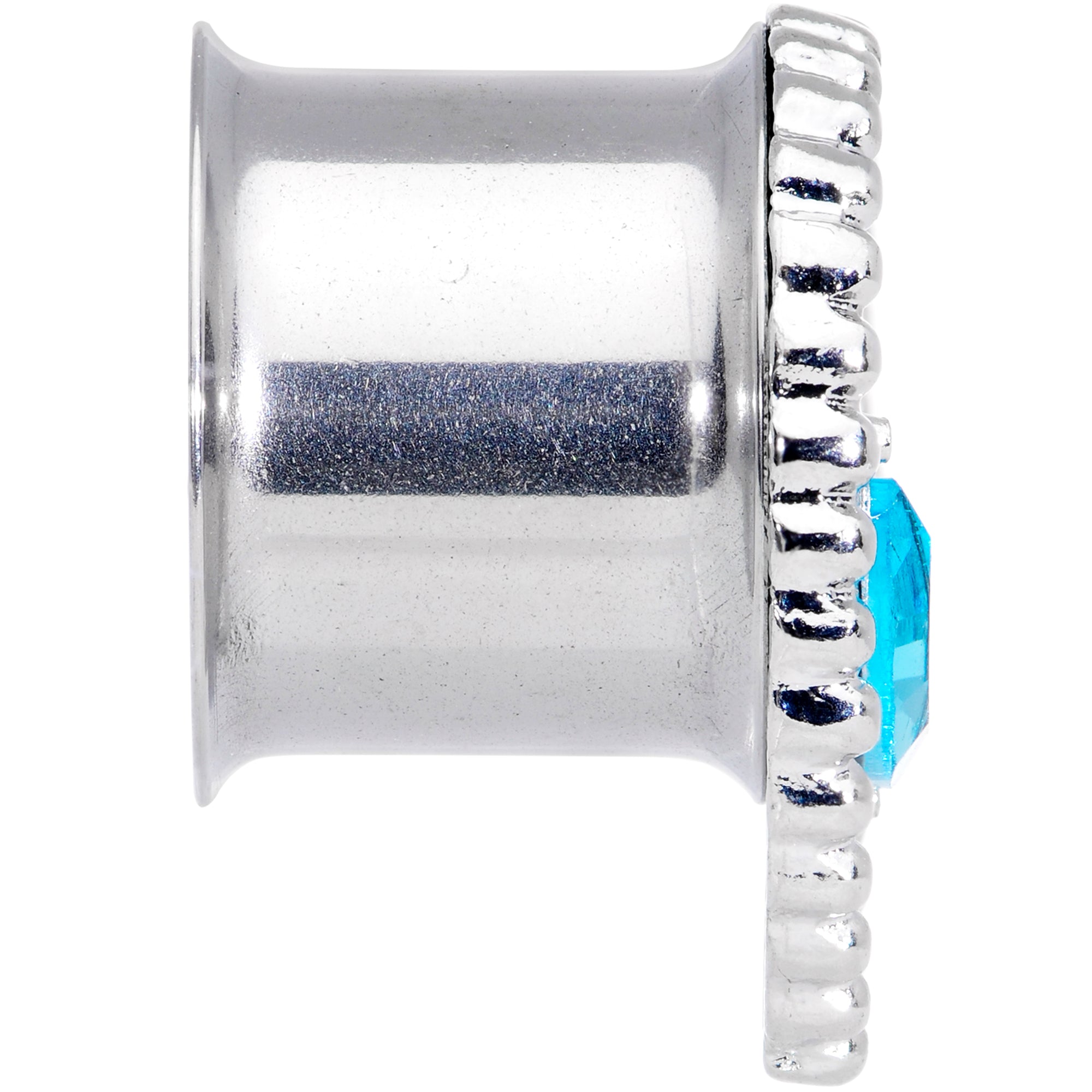 Aqua Gem Alien Double Flare Tunnel Plug Set