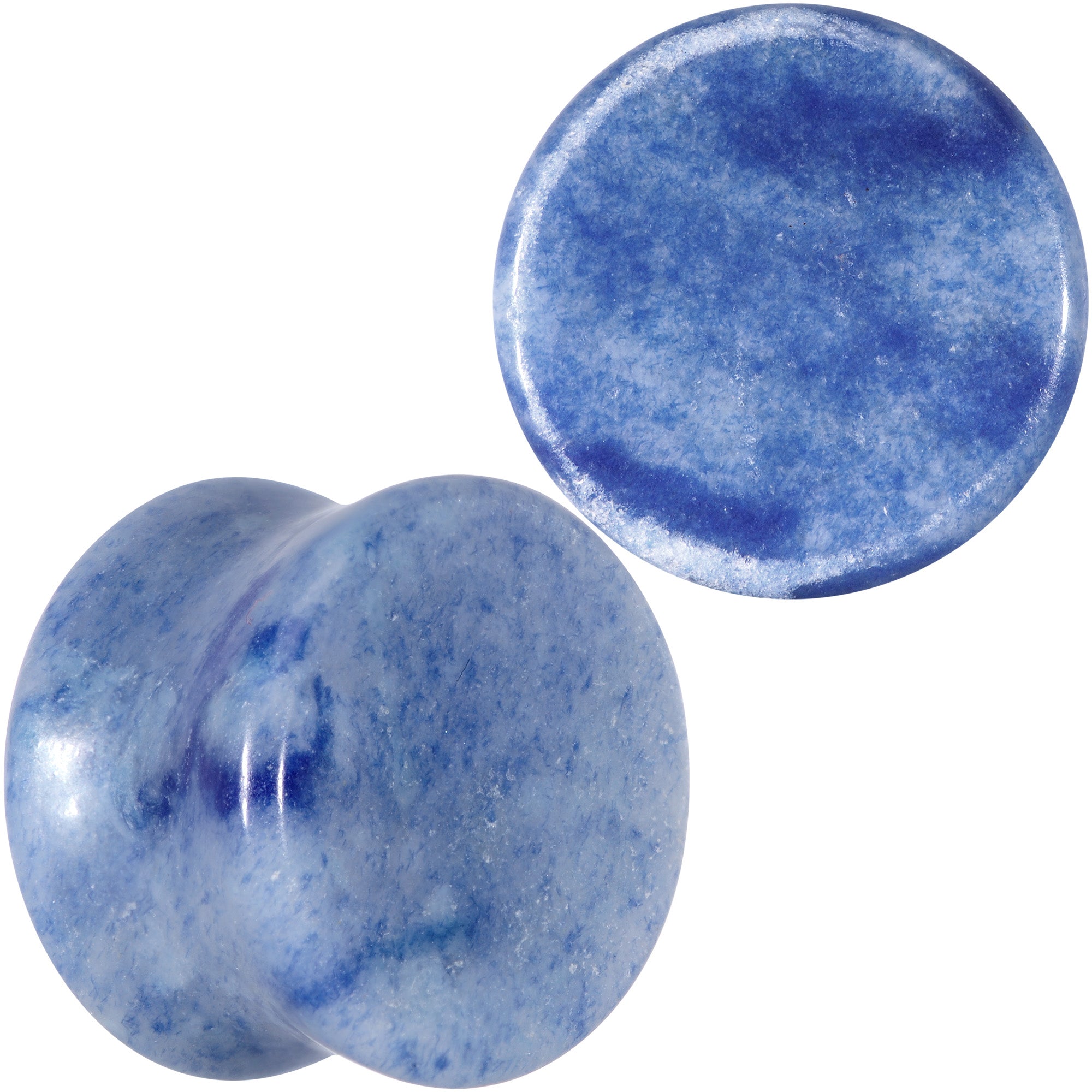 Natural Blue Aventurine Stone Saddle Plug Set