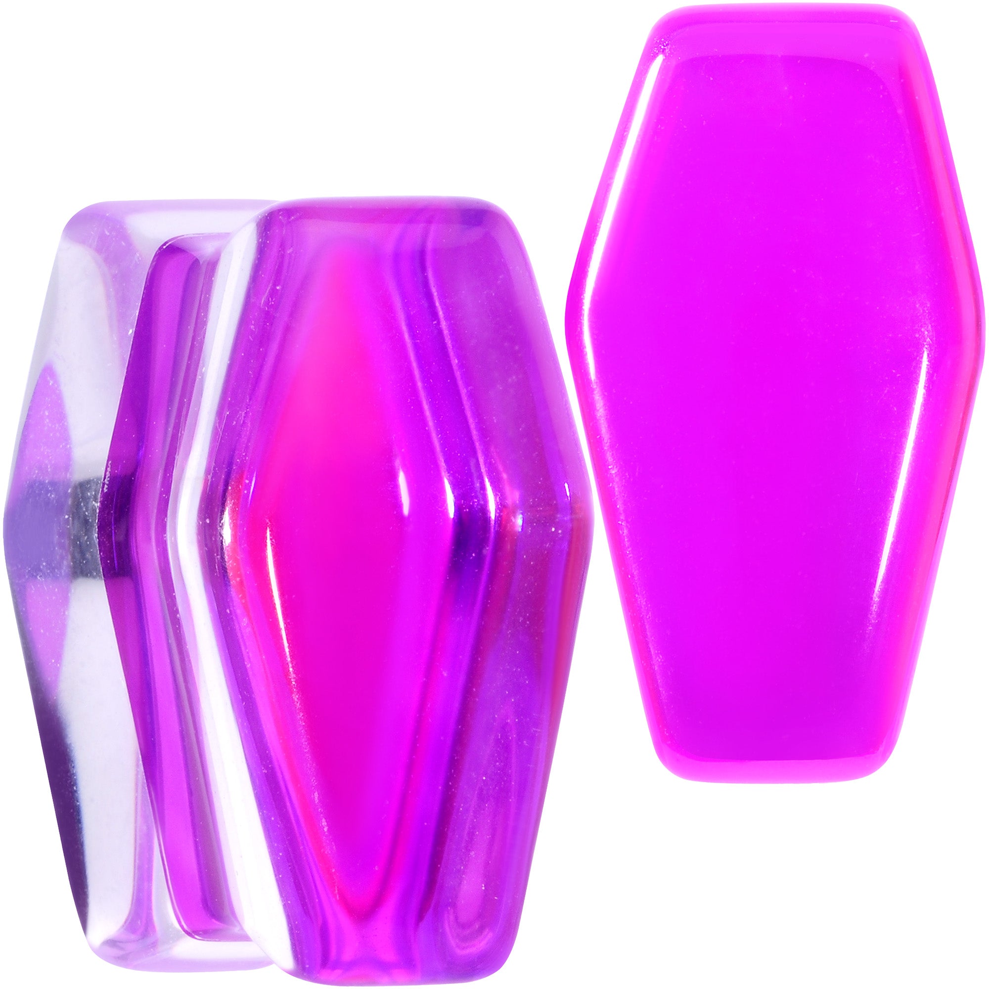 Ice Cube, 12mm, Transparent, Purple