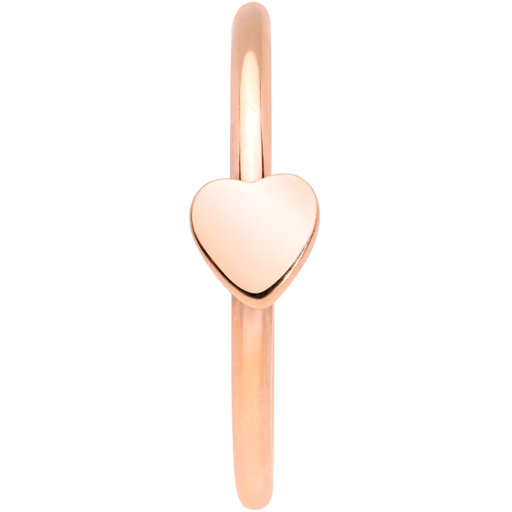 20 Gauge 5/16 Rose Gold Tone Have A Heart Valentines Day Nose Hoop