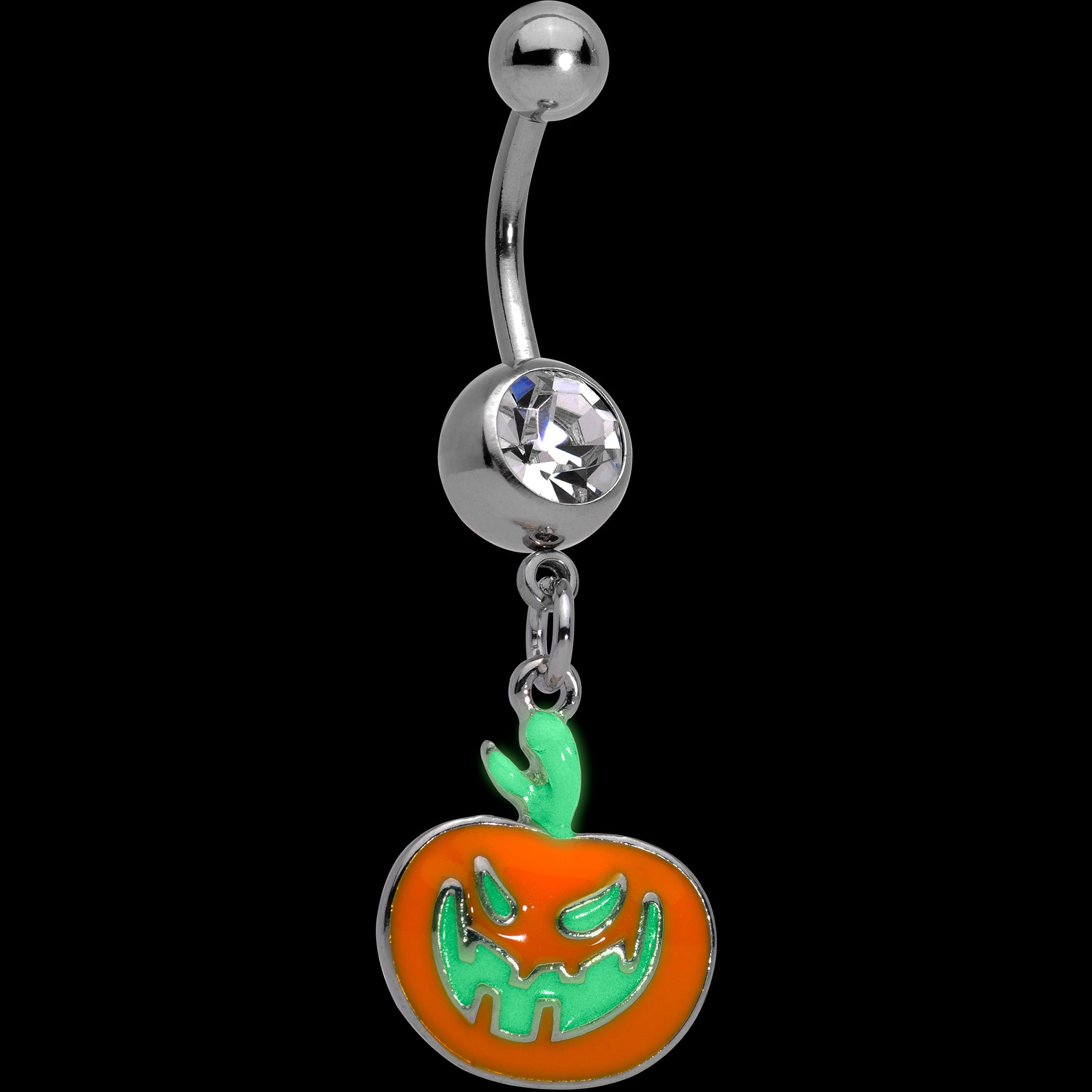 Pumpkin belly store button ring