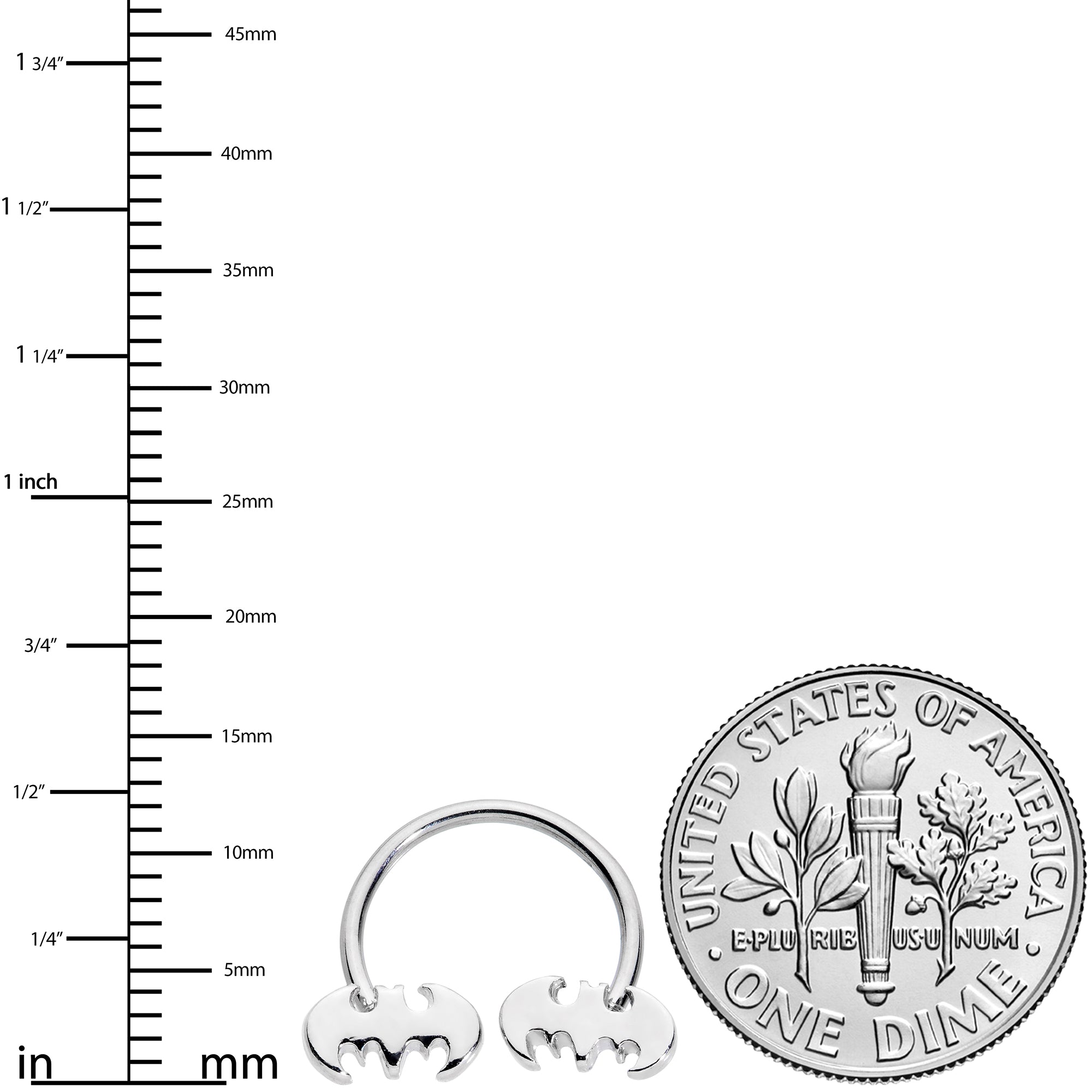 18 Gauge 3/8 Licensed DC Comics Batman Horseshoe Circular Barbell Set