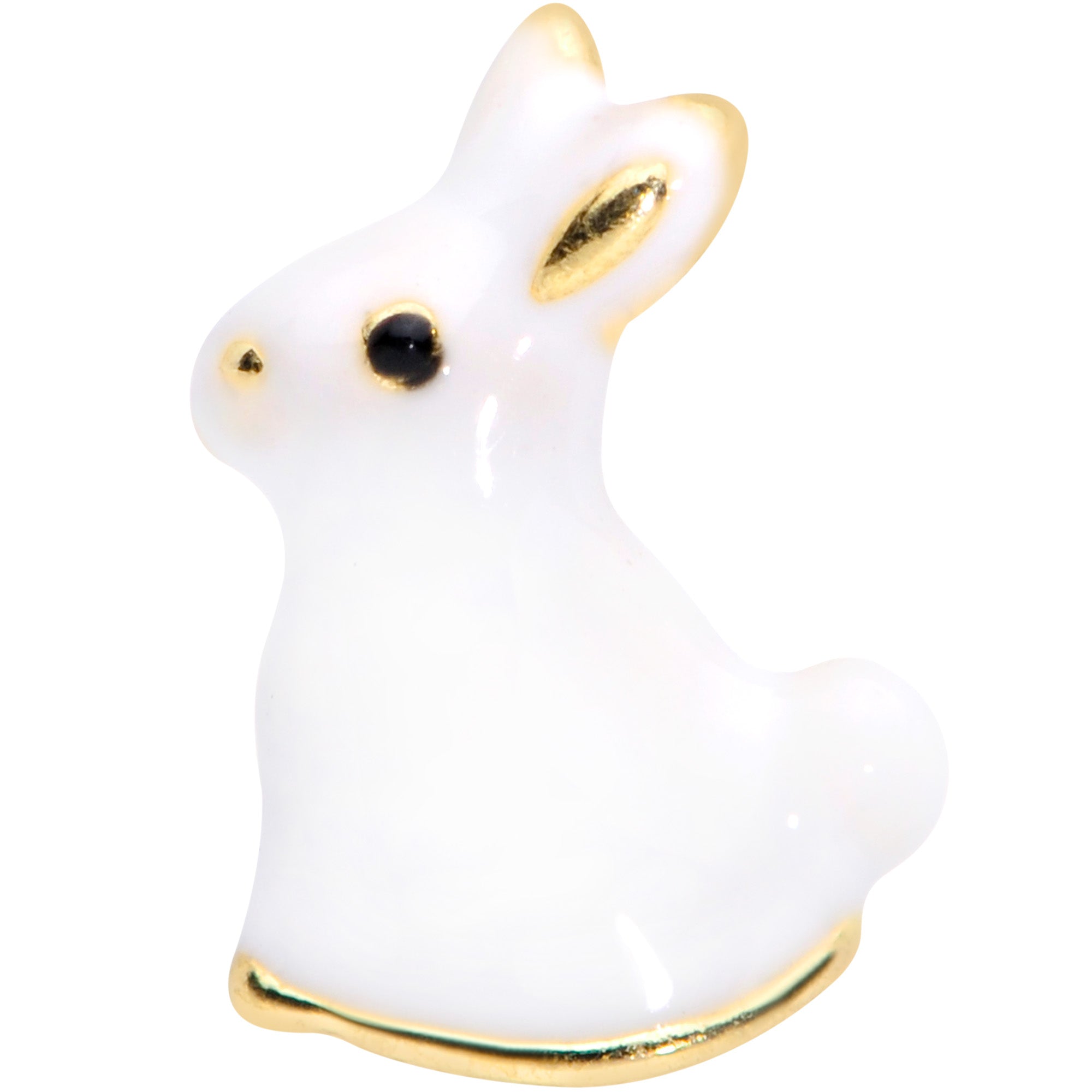 20 Gauge 1/4 White Rabbit Easter Bunny Nose Bone