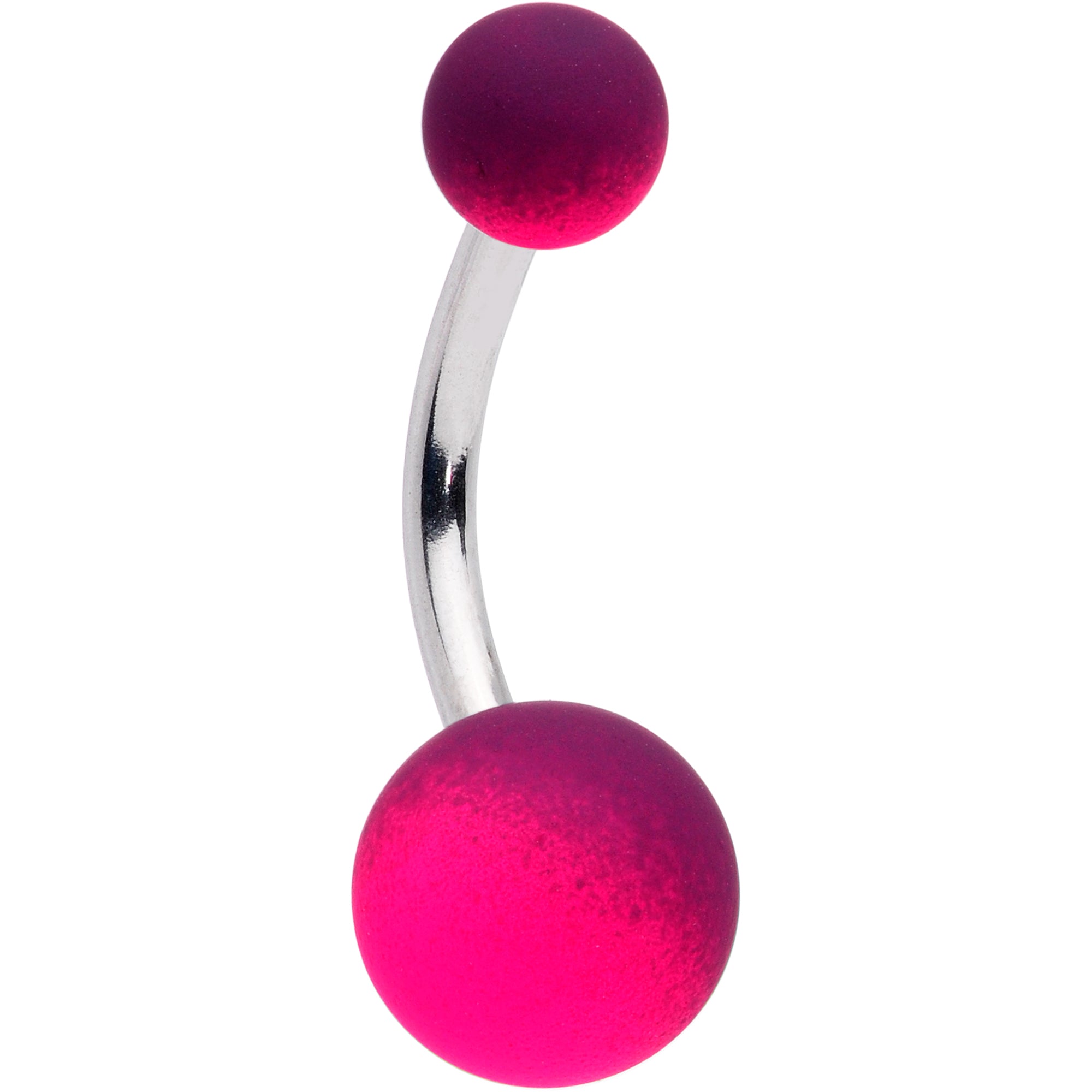 Pink Purple Ombre Soft Finish Belly Ring