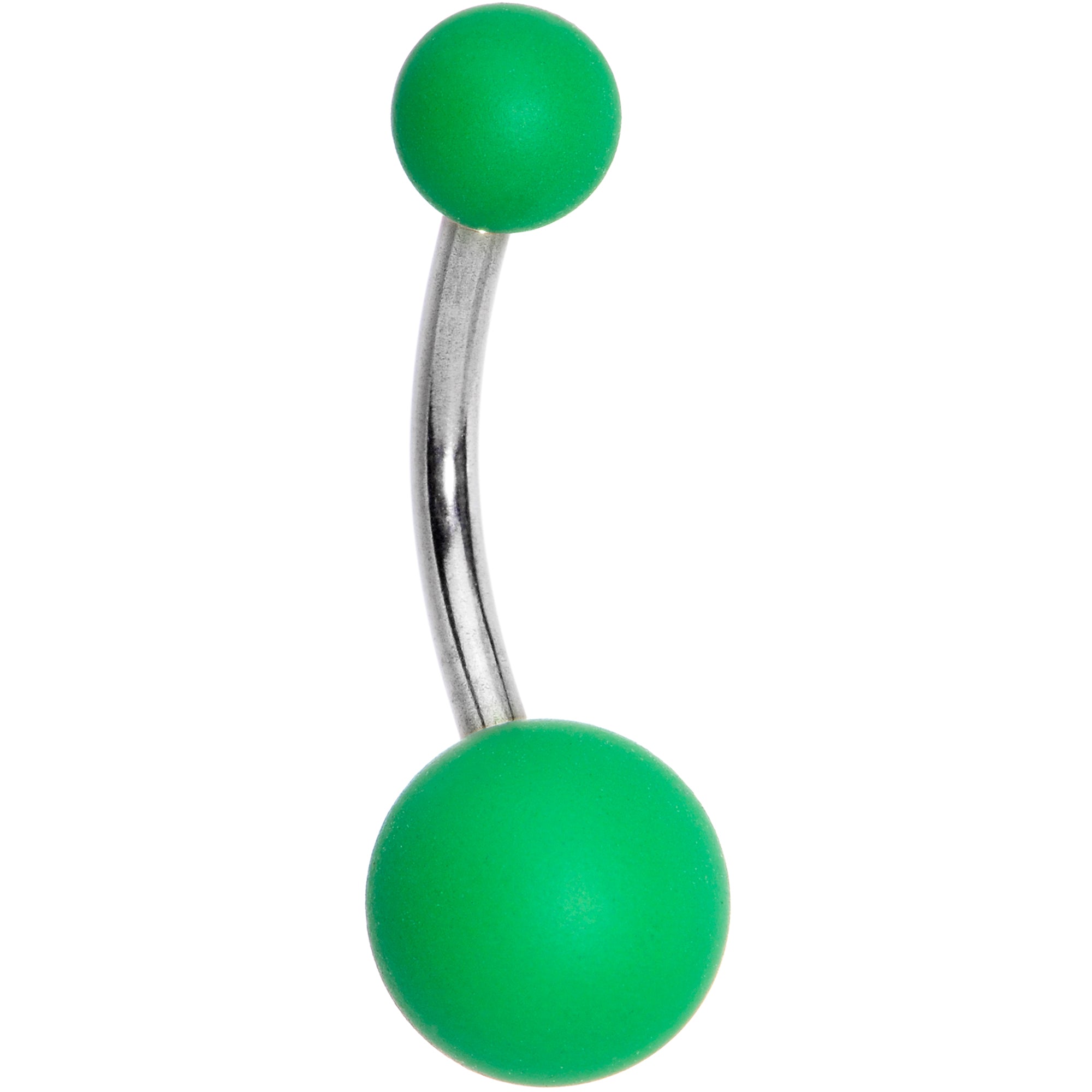 Gorgeous Green Soft Finish Belly Ring