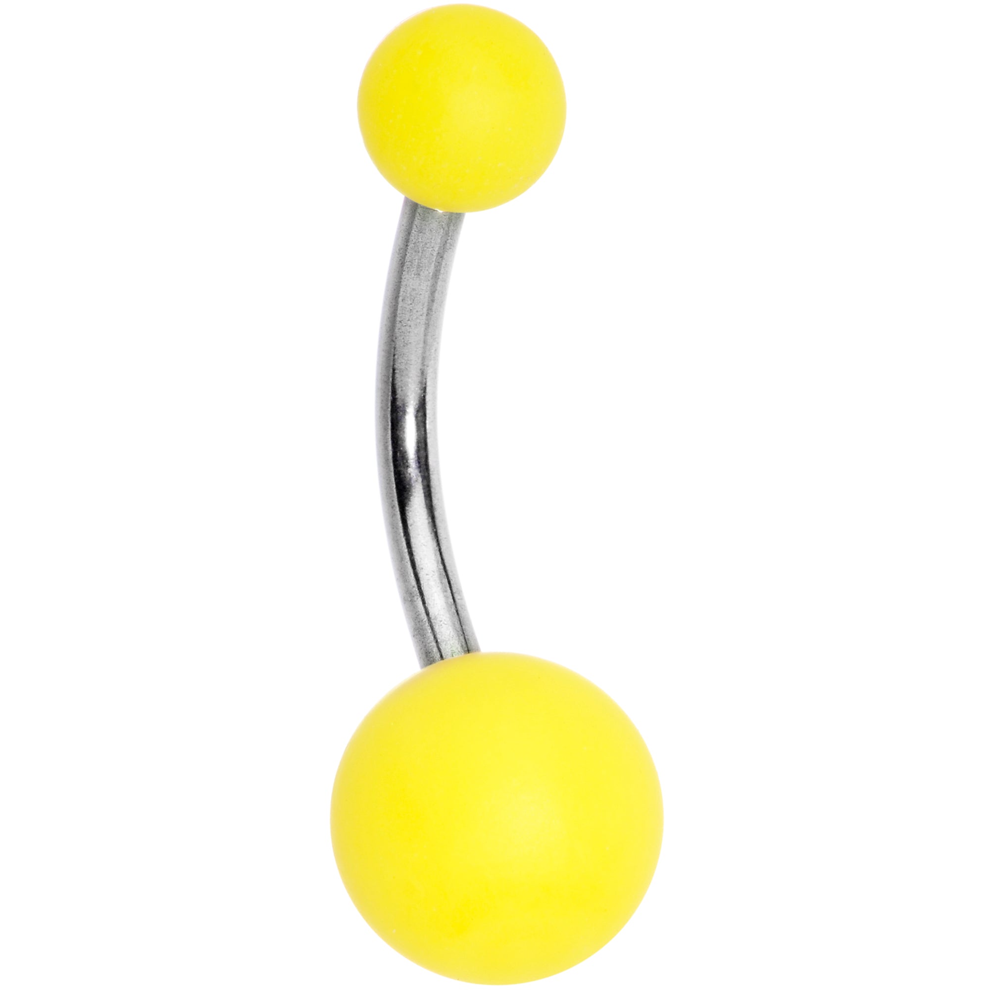 Brilliant Yellow Soft Finish Belly Ring