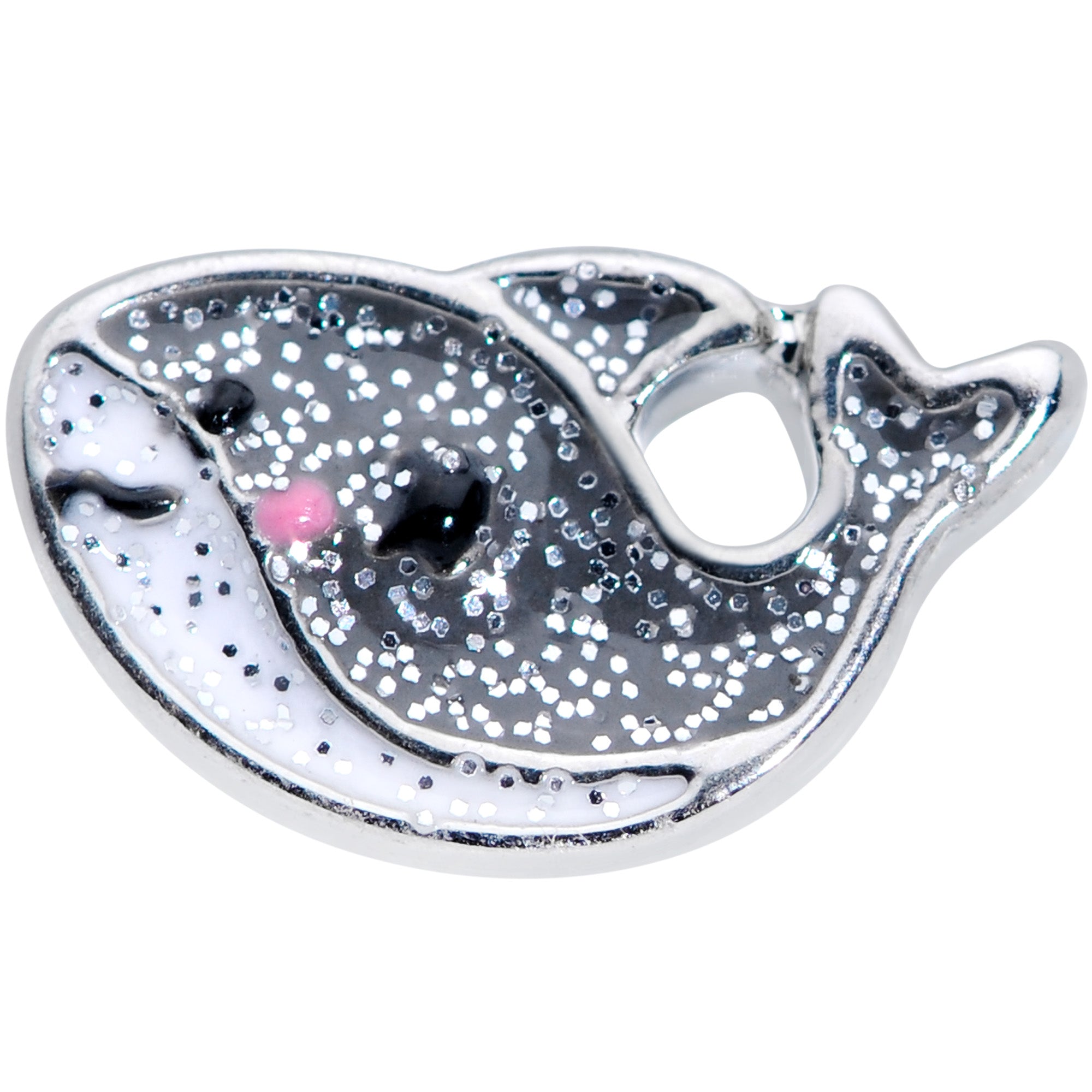 16 Gauge 1/4 Sweet Smiling Whale Cartilage Tragus Earring