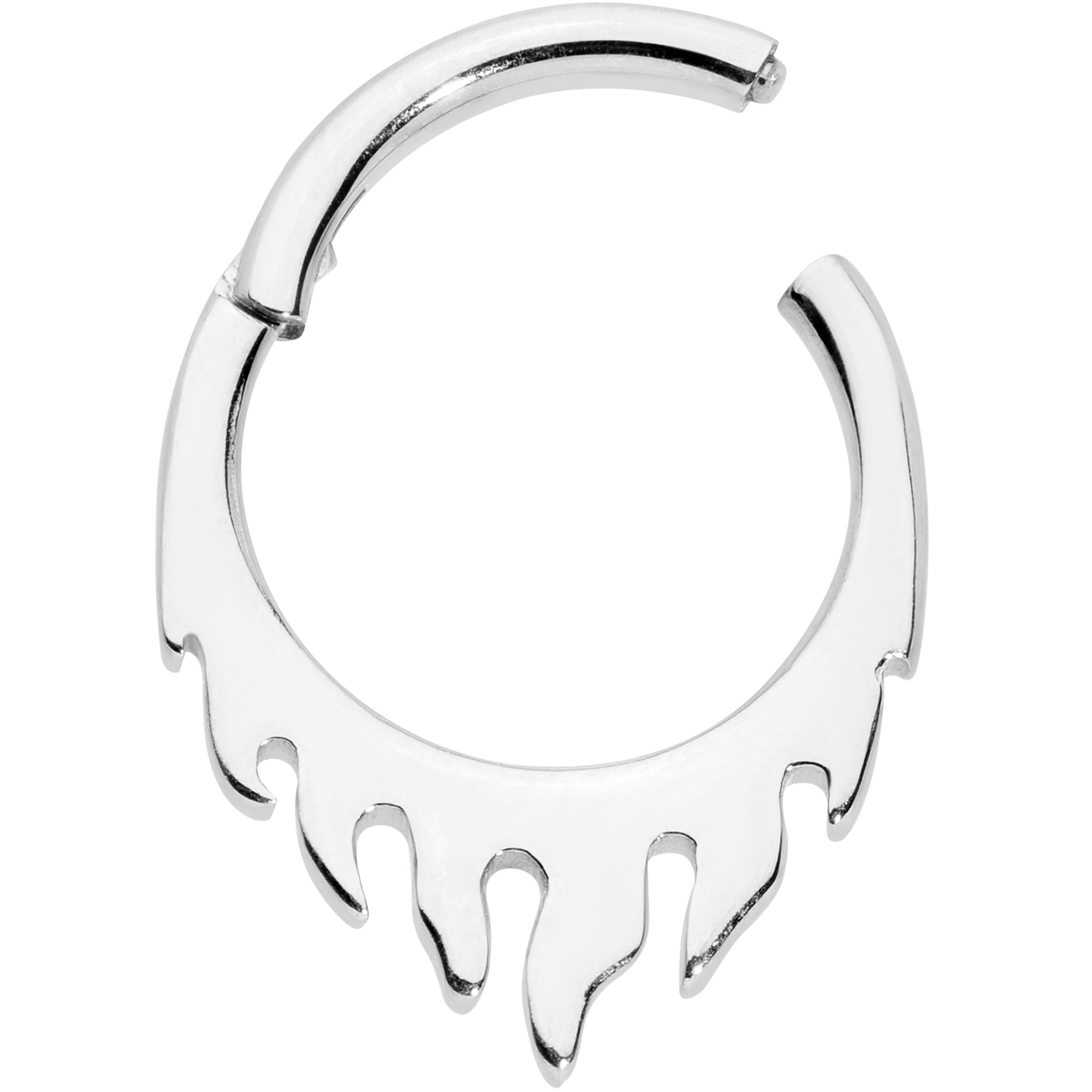 16 Gauge 5/16 Flames of Style Fire Hinged Segment Ring