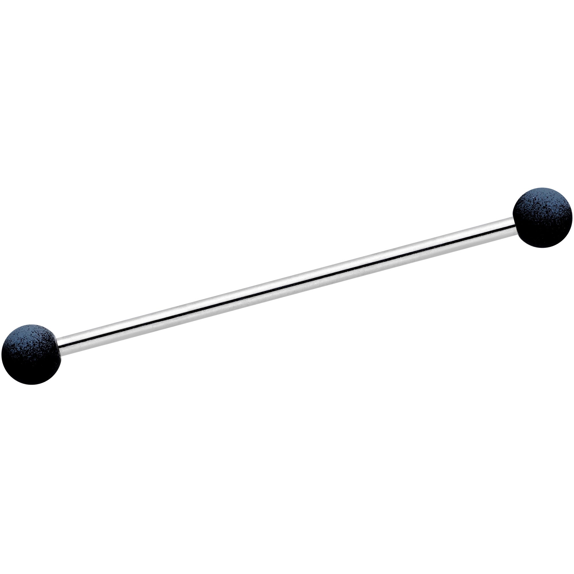 14 Gauge Blue Black Ombre Soft Finish Industrial Barbell 38mm Set of 4