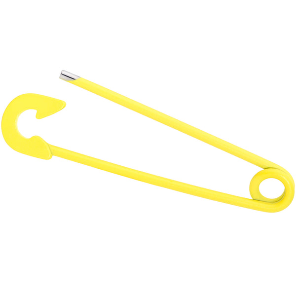 Premium Photo  Colored safety pins. yellow safety pin on black