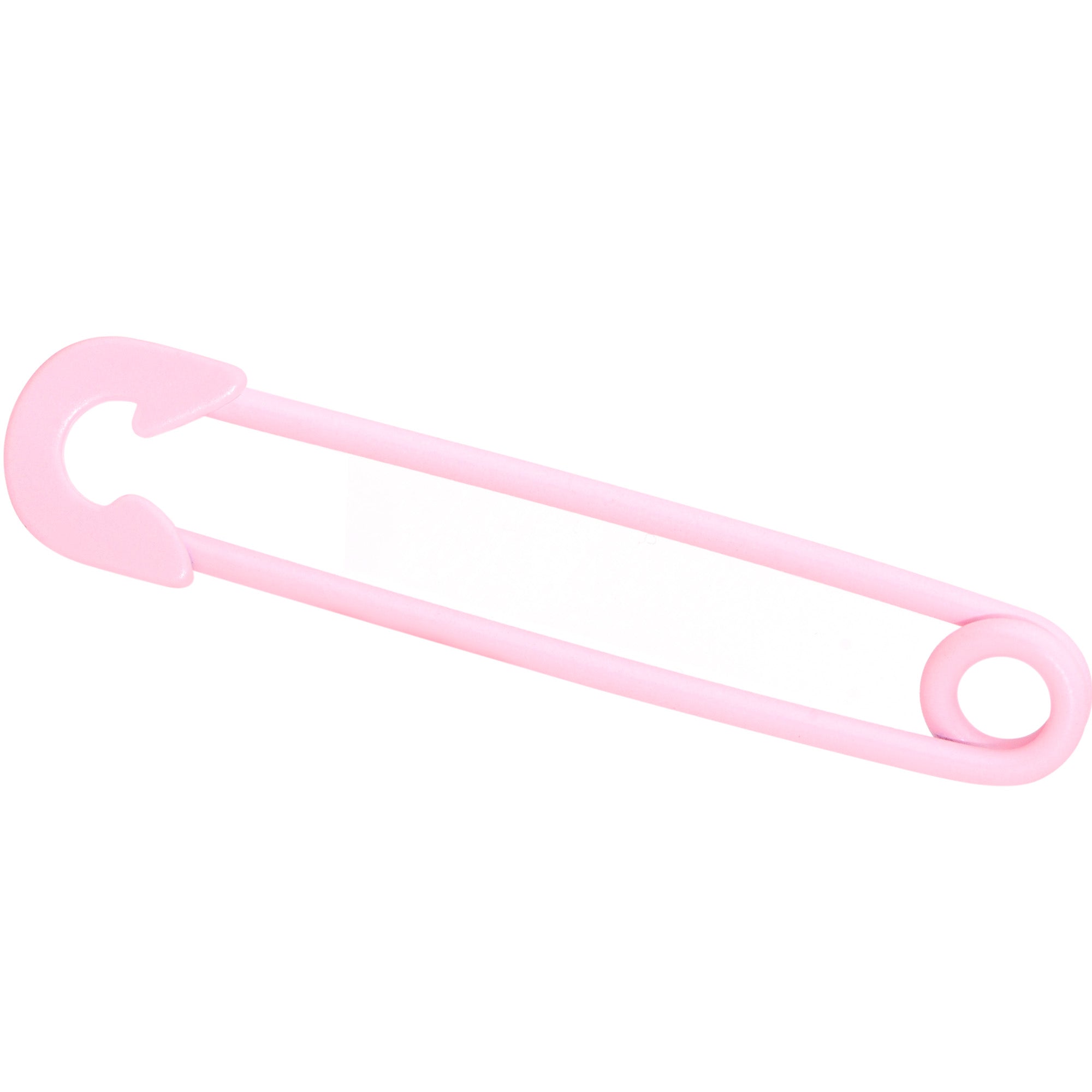 14 Gauge Pink Matte Punk Rock Safety Pin Industrial Barbell 38mm