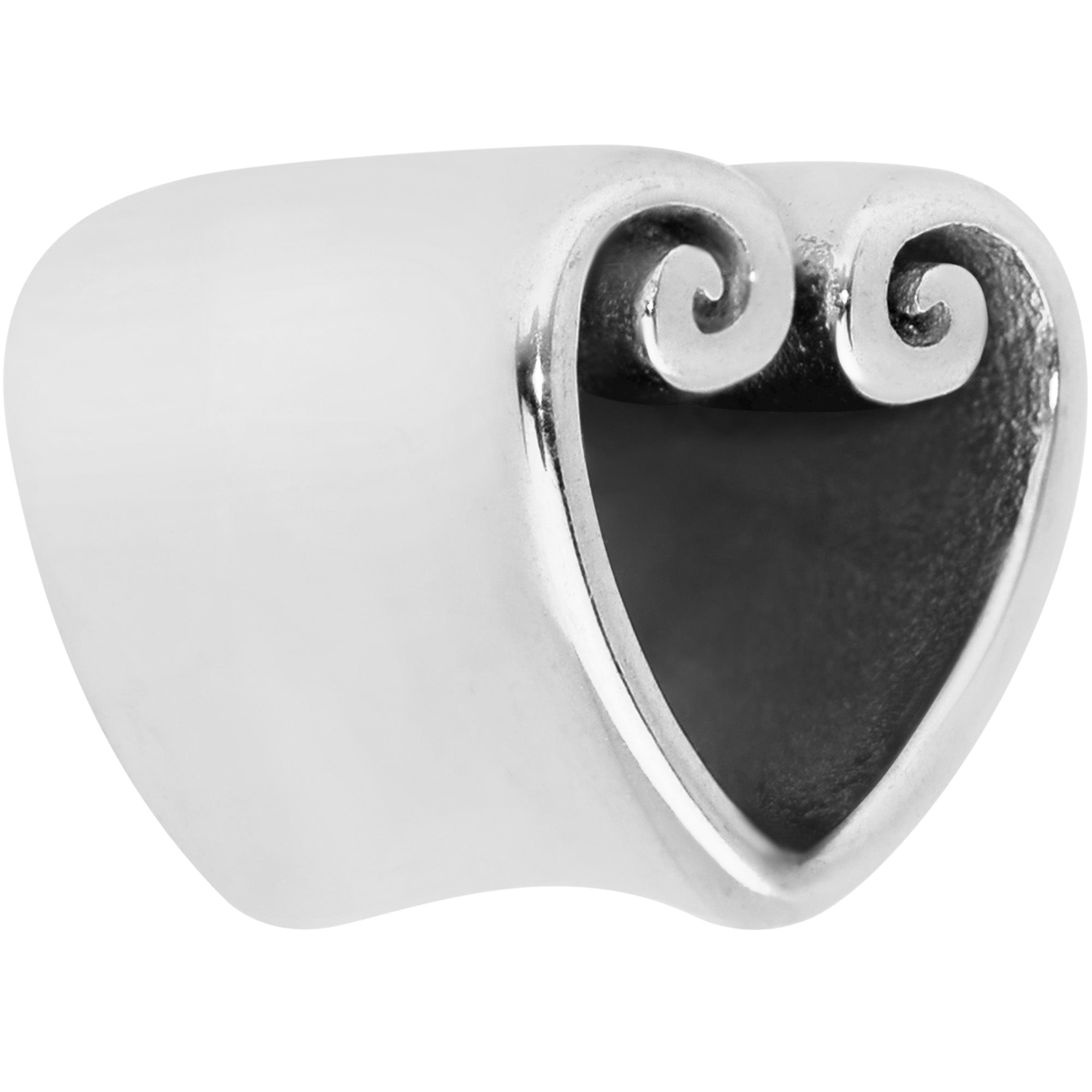 Curled Heart Valentines Day Tunnel Plug Set