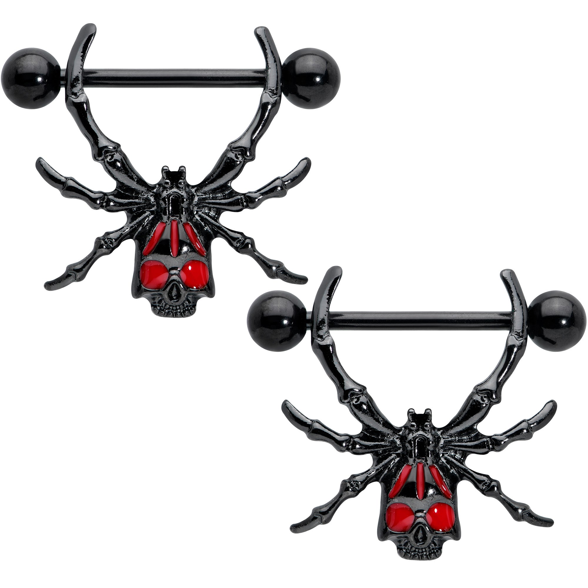 Spider on sale nipple rings