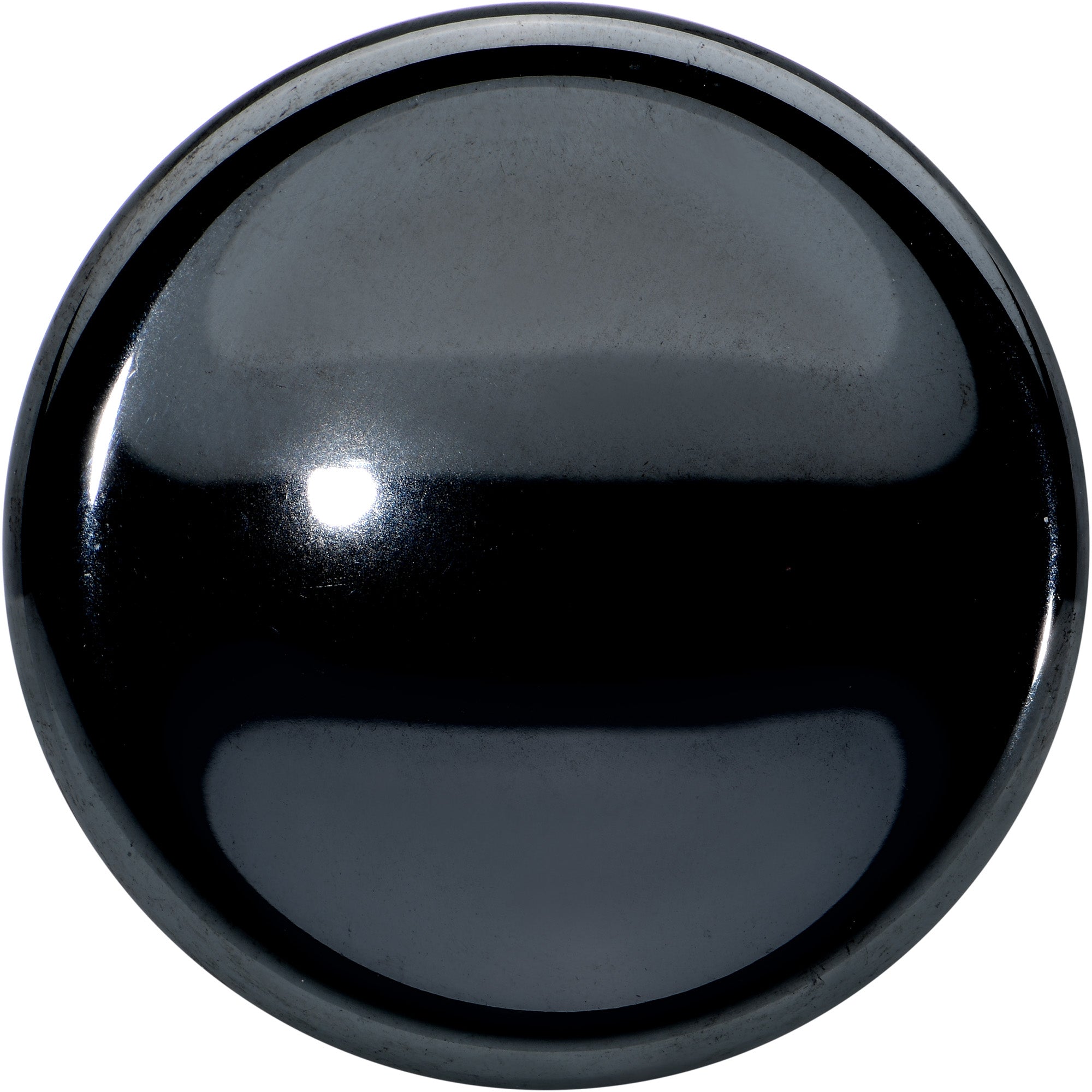 Black Hematite Concave Saddle Plug Set