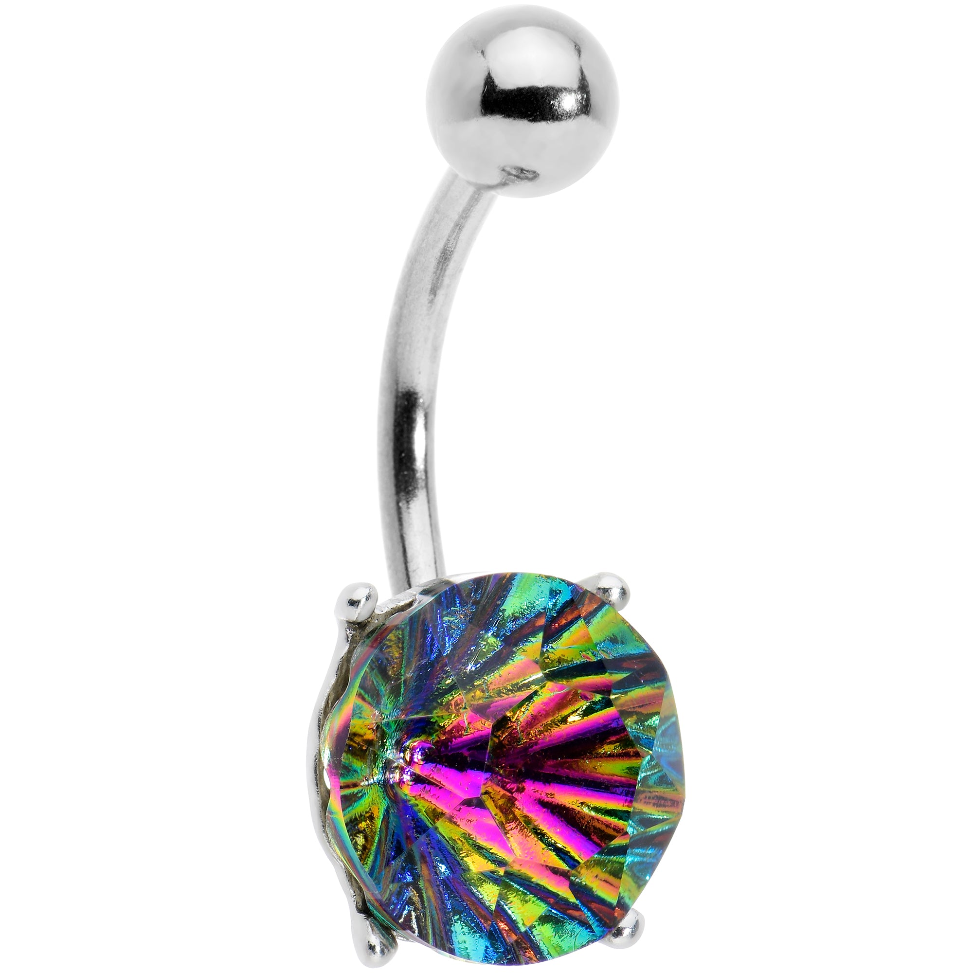 Vitrail Gem Simply Elegant Style Belly Ring