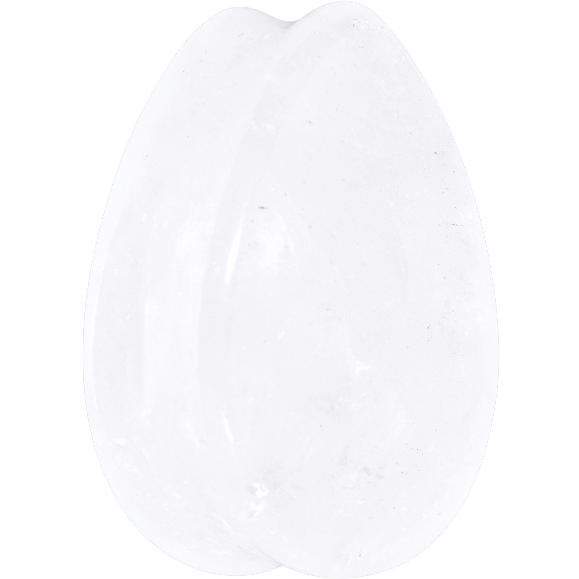 White Cloudy Quartz Drop Saddle Plug Set