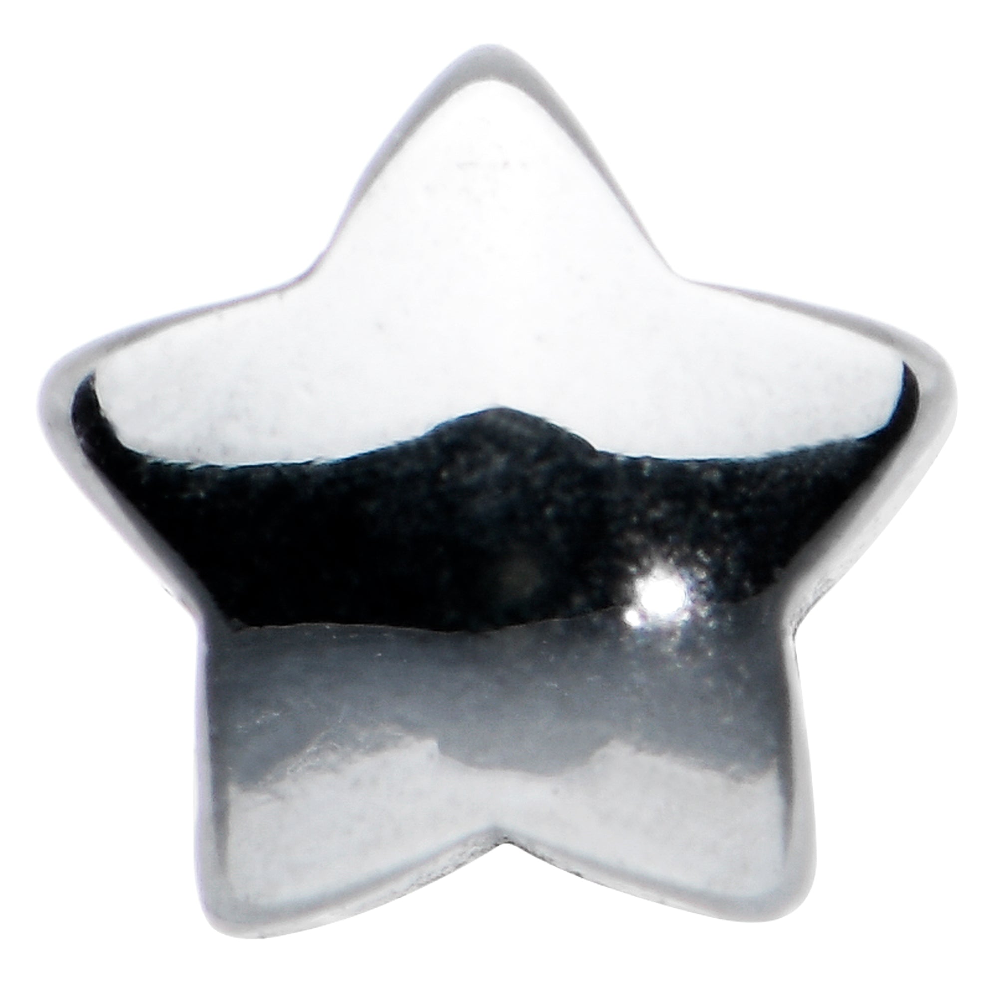 Simple Star Top Barbell Tongue Ring