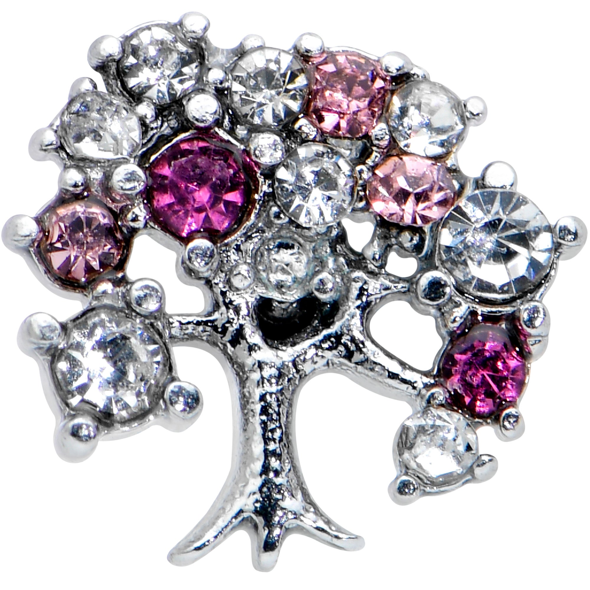 16 Gauge 5/16 Clear Pink Gem Luscious Fruit Tree Labret Monroe Tragus