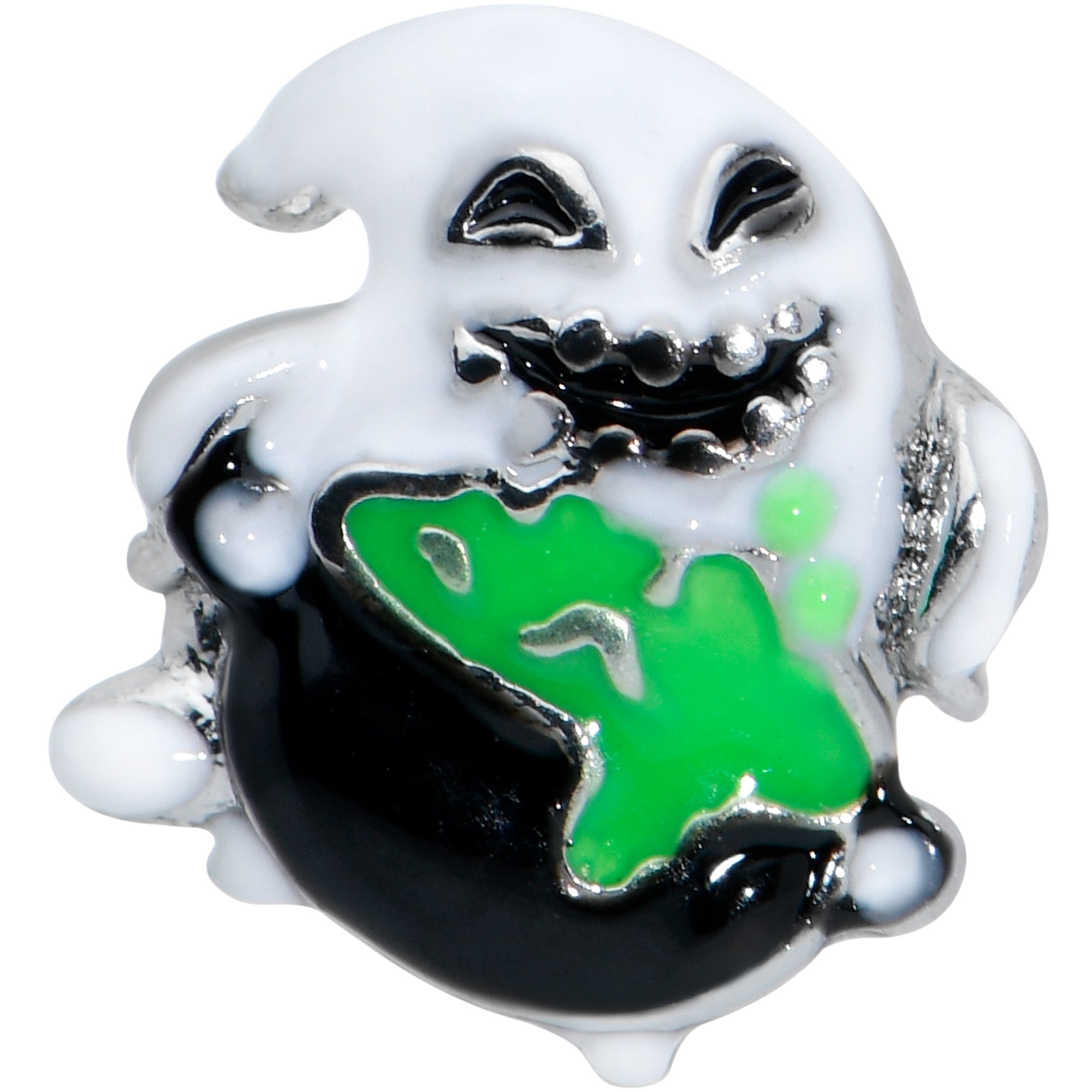 16 Gauge 5/16 Ghost Goo Cauldron Halloween Labret Monroe Tragus