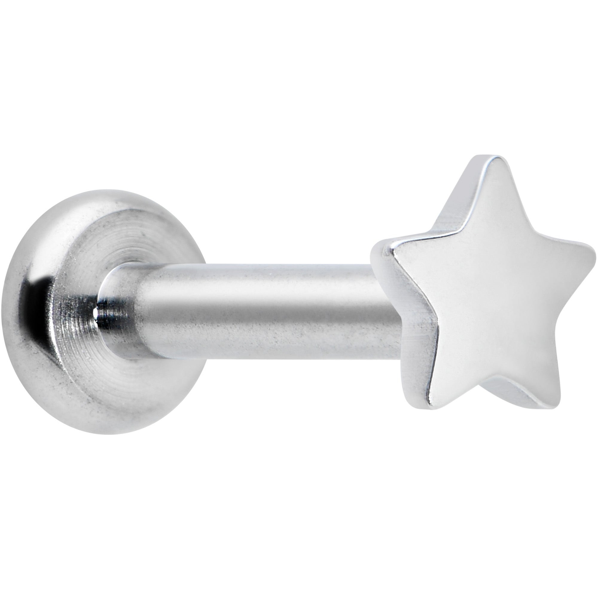 16 Gauge 1/4 G23 Titanium Super Star Internal Thread Labret Monroe Tragus