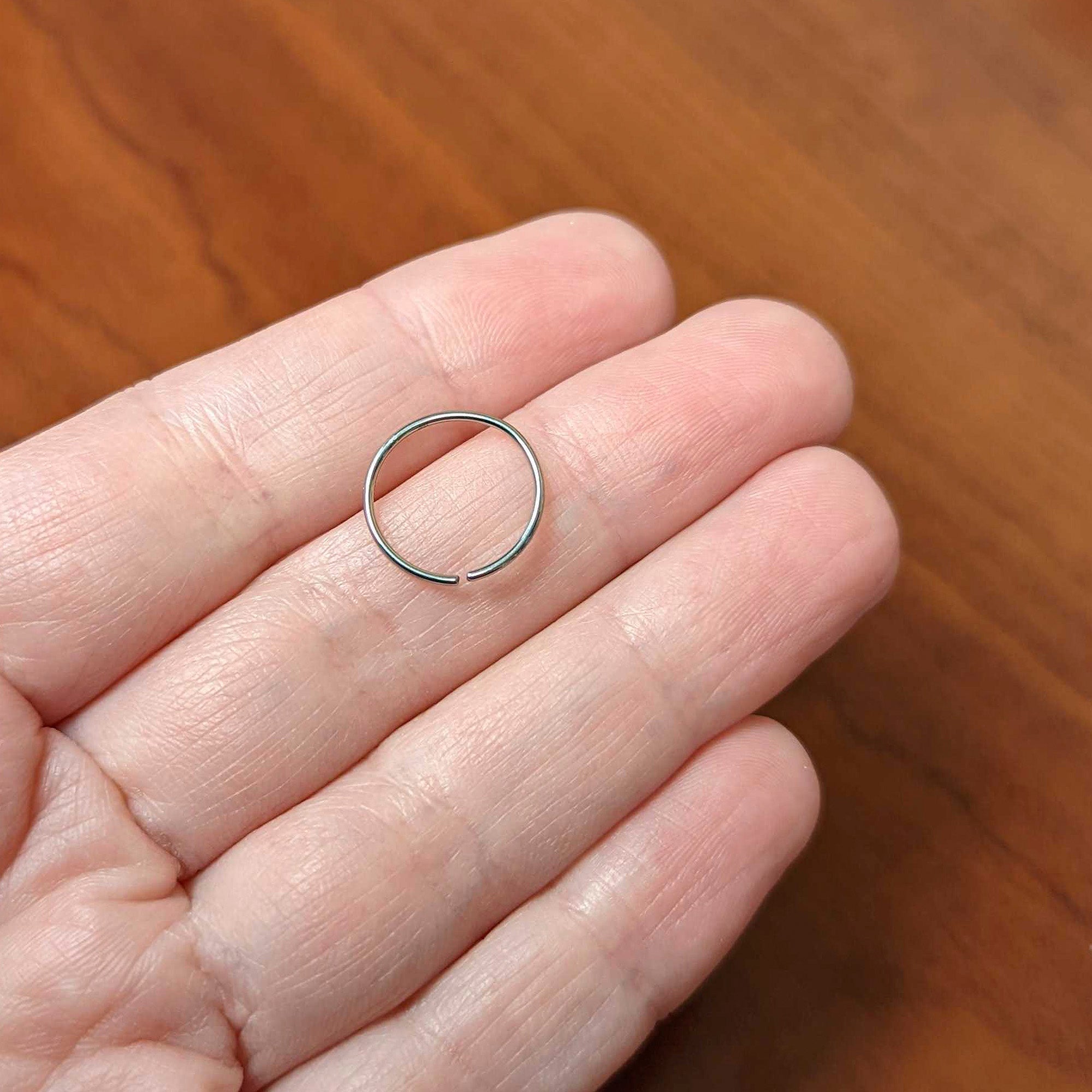 20 Gauge 1/2 Grade 23 Titanium Bendable Hoop Ring