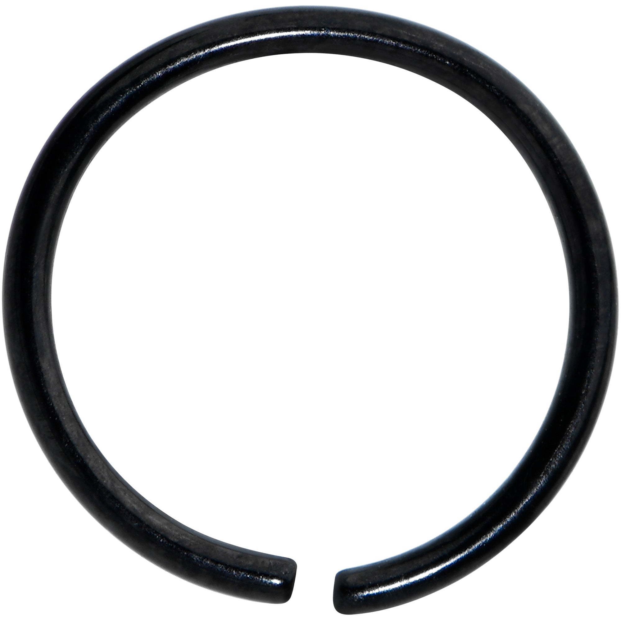 20 Gauge 5/16 Black PVD Grade 23 Titanium Bendable Hoop Ring