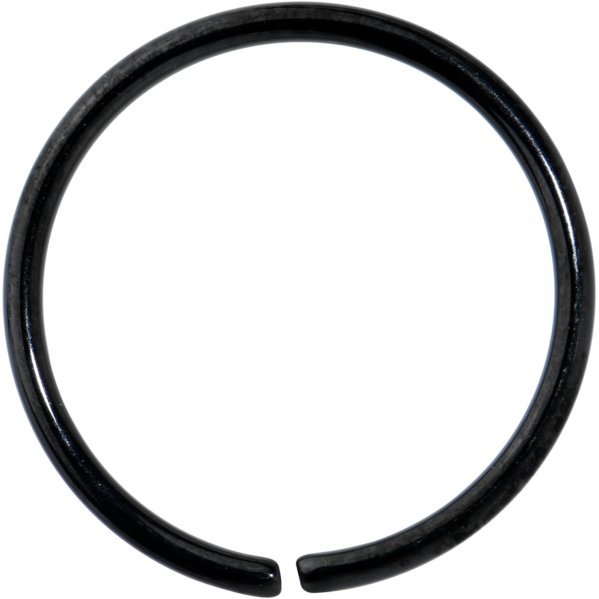 20 Gauge 3/8 Black PVD Grade 23 Titanium Bendable Hoop Ring