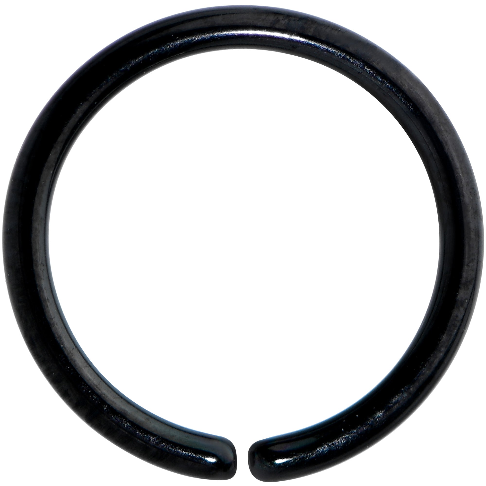 18 Gauge 5/16 Black PVD Grade 23 Titanium Bendable Hoop Ring