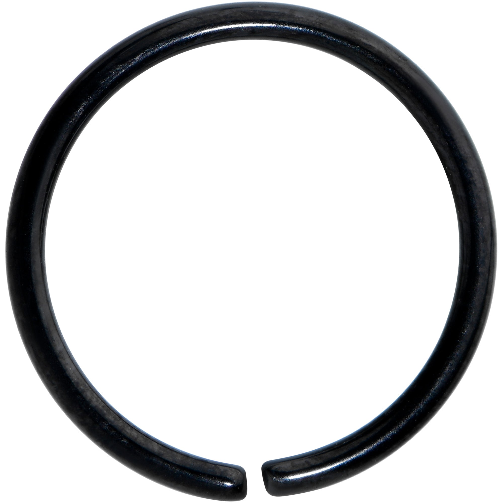 18 Gauge 3/8 Black PVD Grade 23 Titanium Bendable Hoop Ring