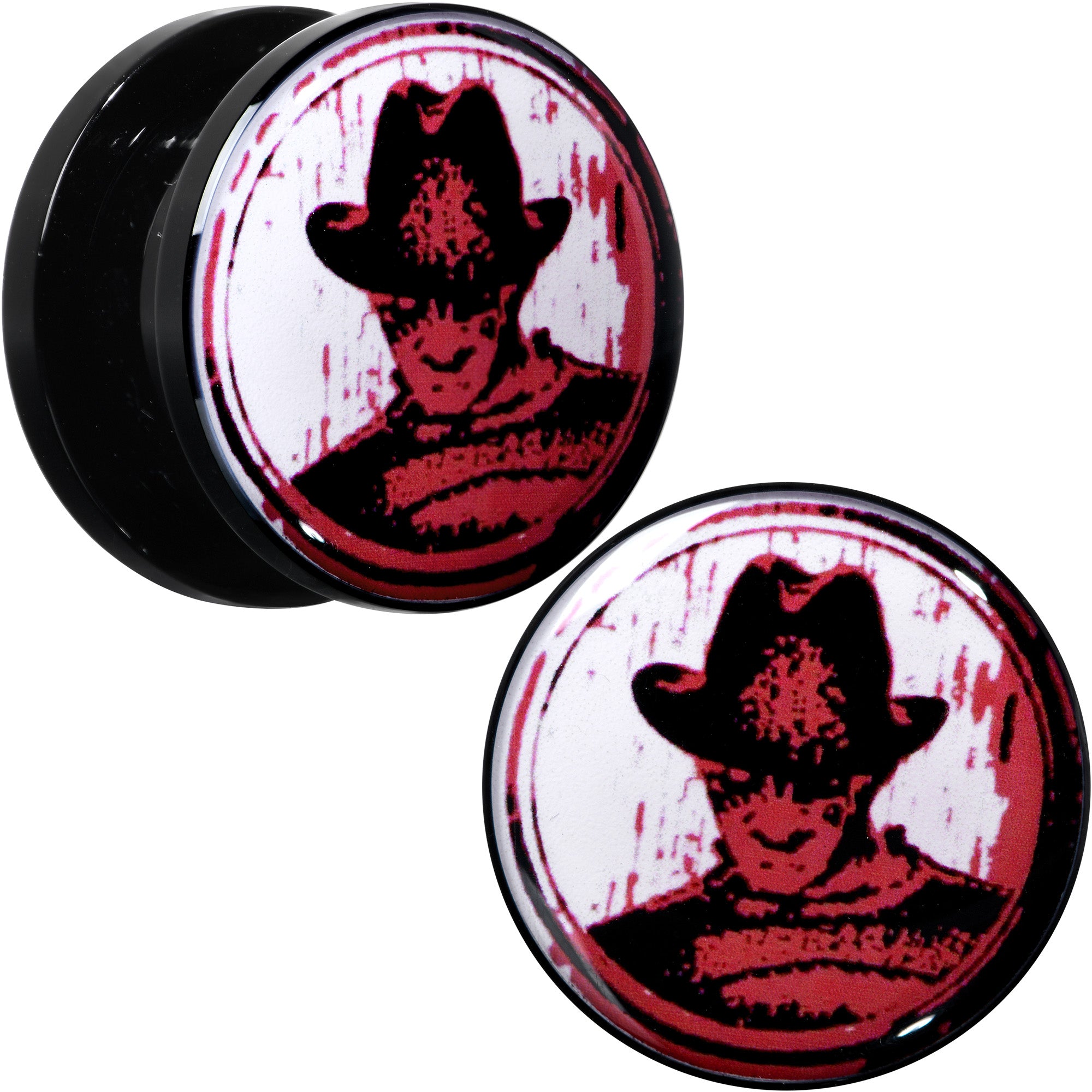 Licensed Nightmare on Elm Street Black Freddy Screw Fit Plug Set