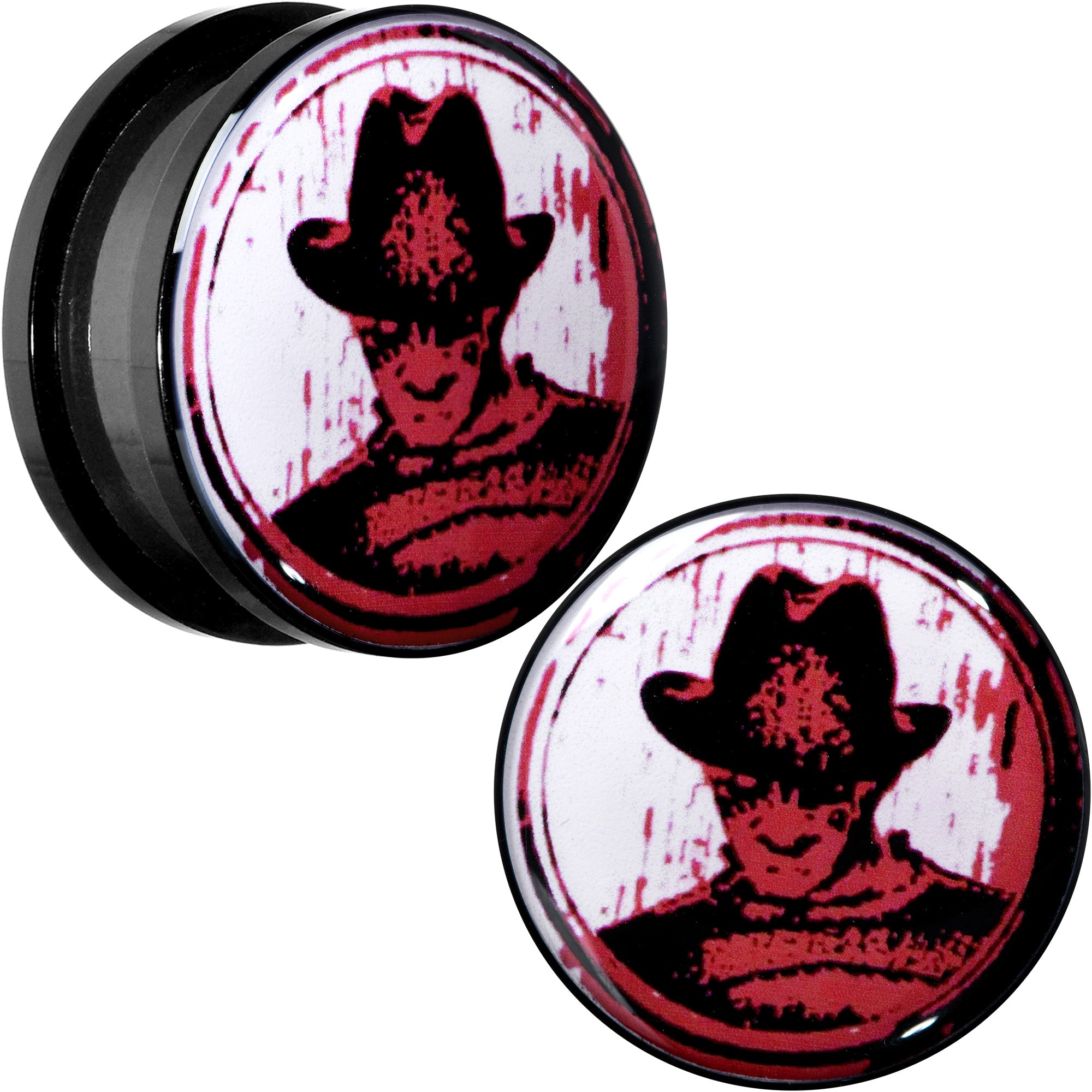 Licensed Nightmare on Elm Street Black Freddy Screw Fit Plug Set