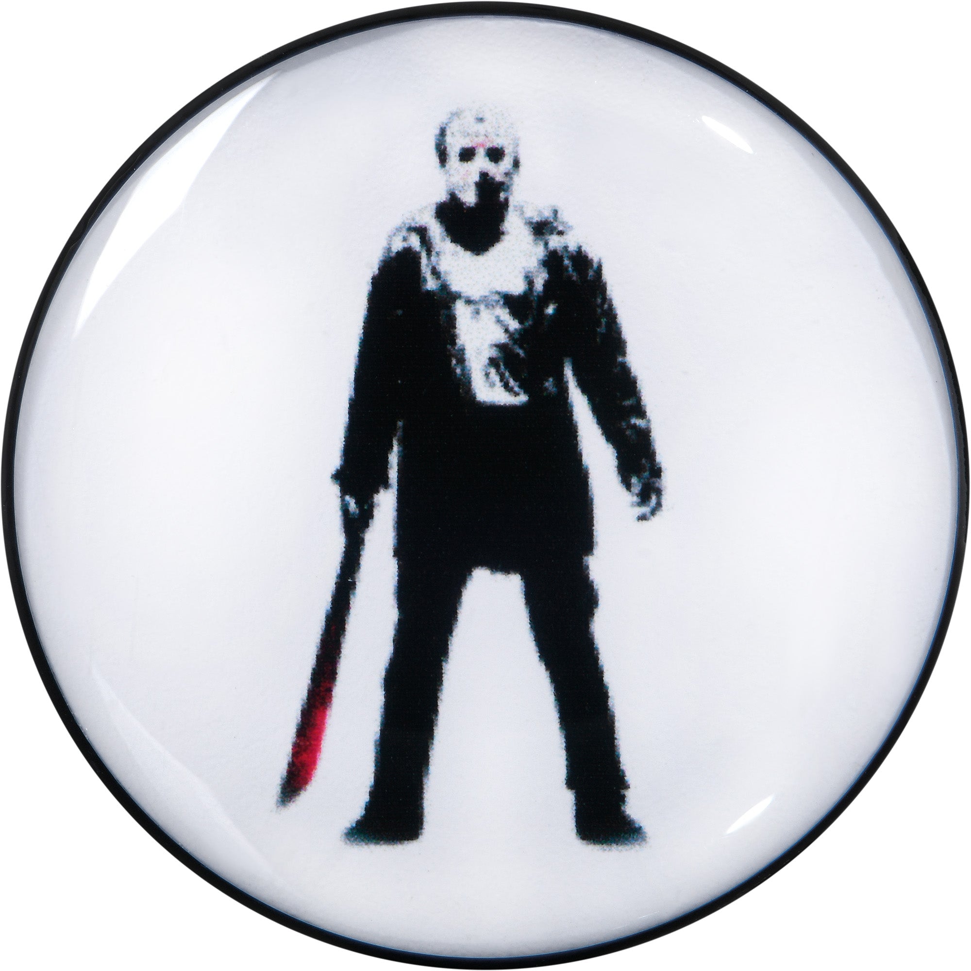 Licensed Friday the 13th Black Jason Voorhees Screw Fit Plug Set