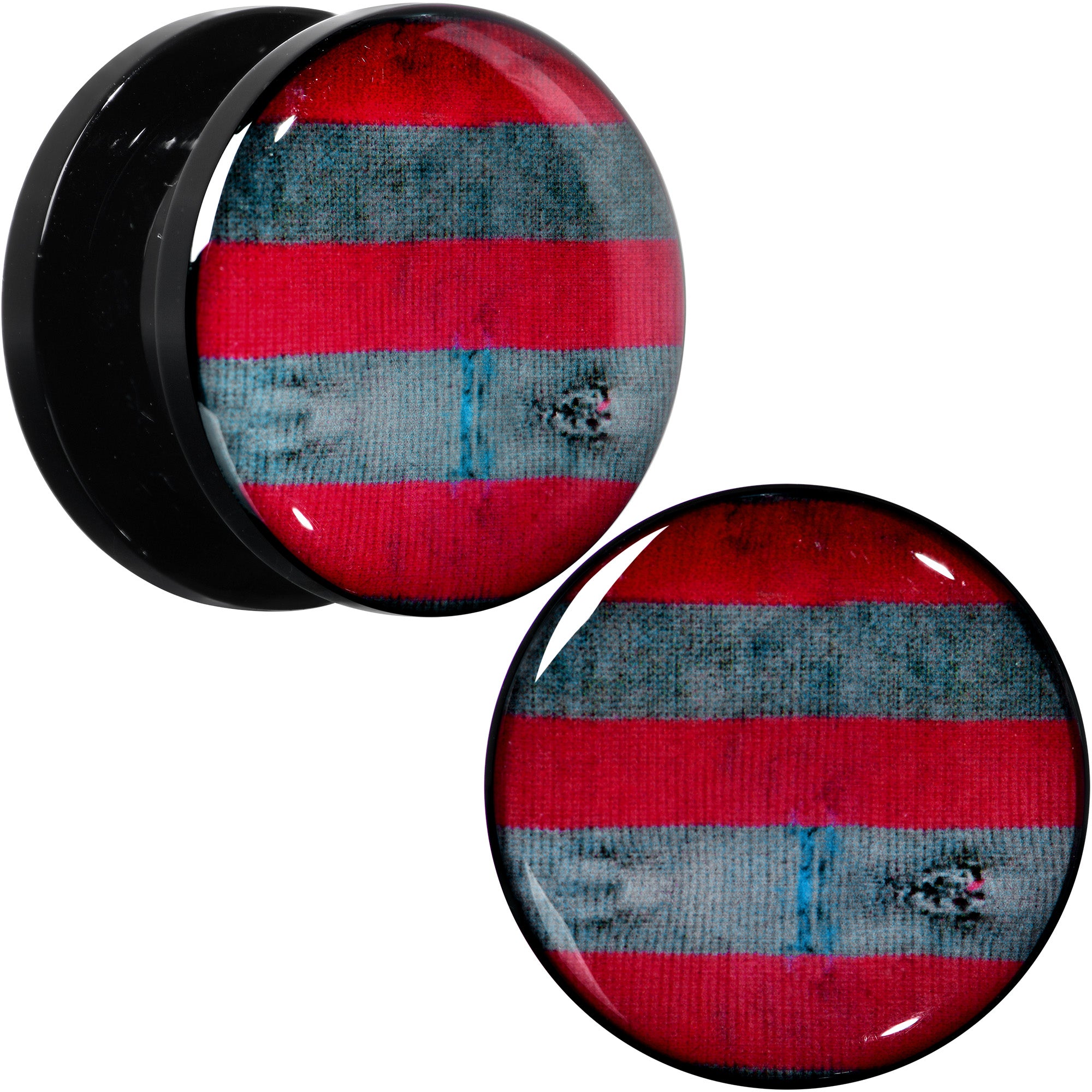 Licensed Nightmare on Elm Street Freddy Stripes Screw Fit Plug Set