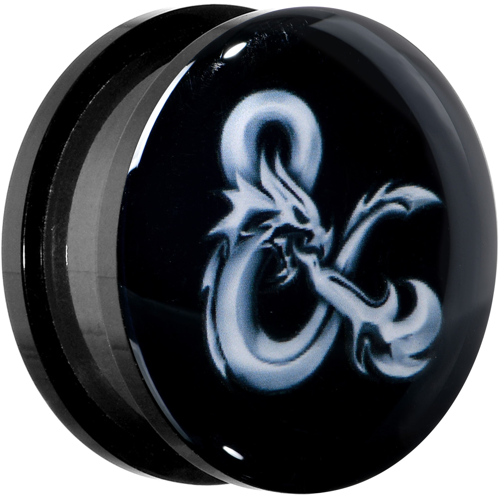 Licensed Dungeons & Dragons Ampersand Black Screw Fit Plug Set