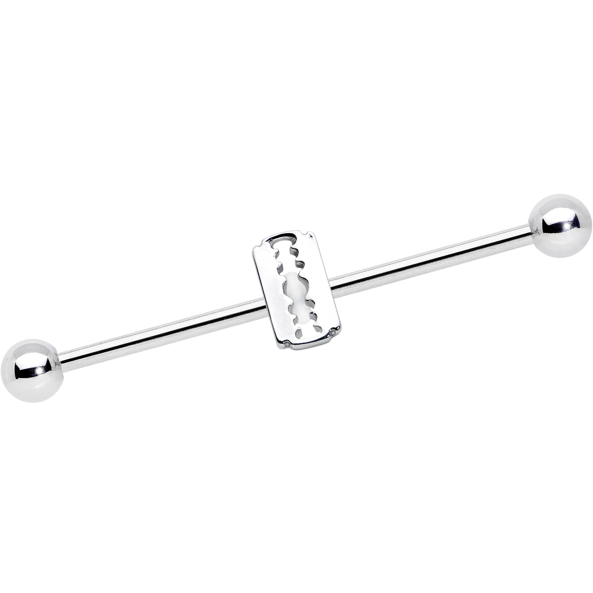 14 Gauge Razor Blade Industrial Barbell 38mm