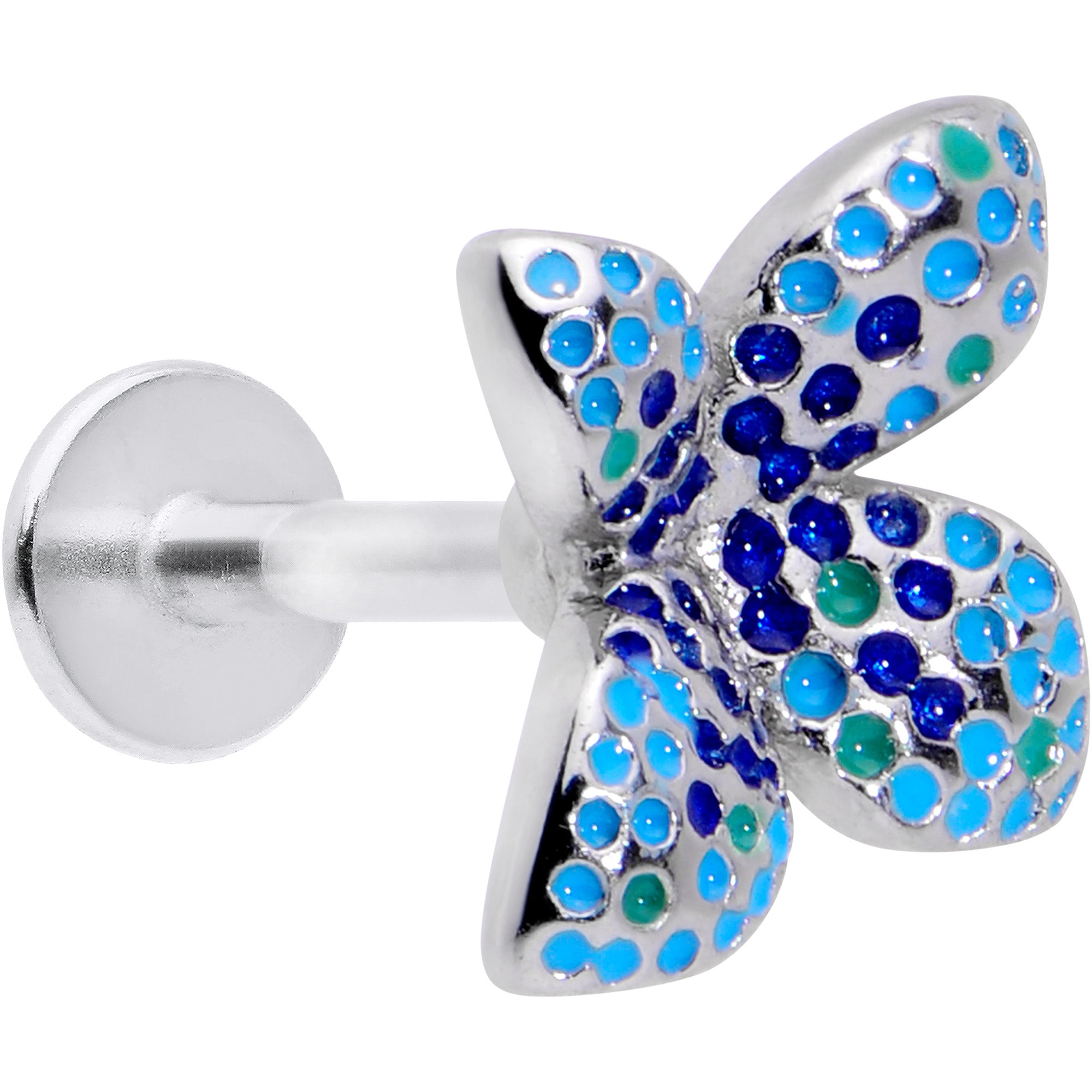 16 Gauge 5/16 Glamour Butterfly Labret Monroe Tragus