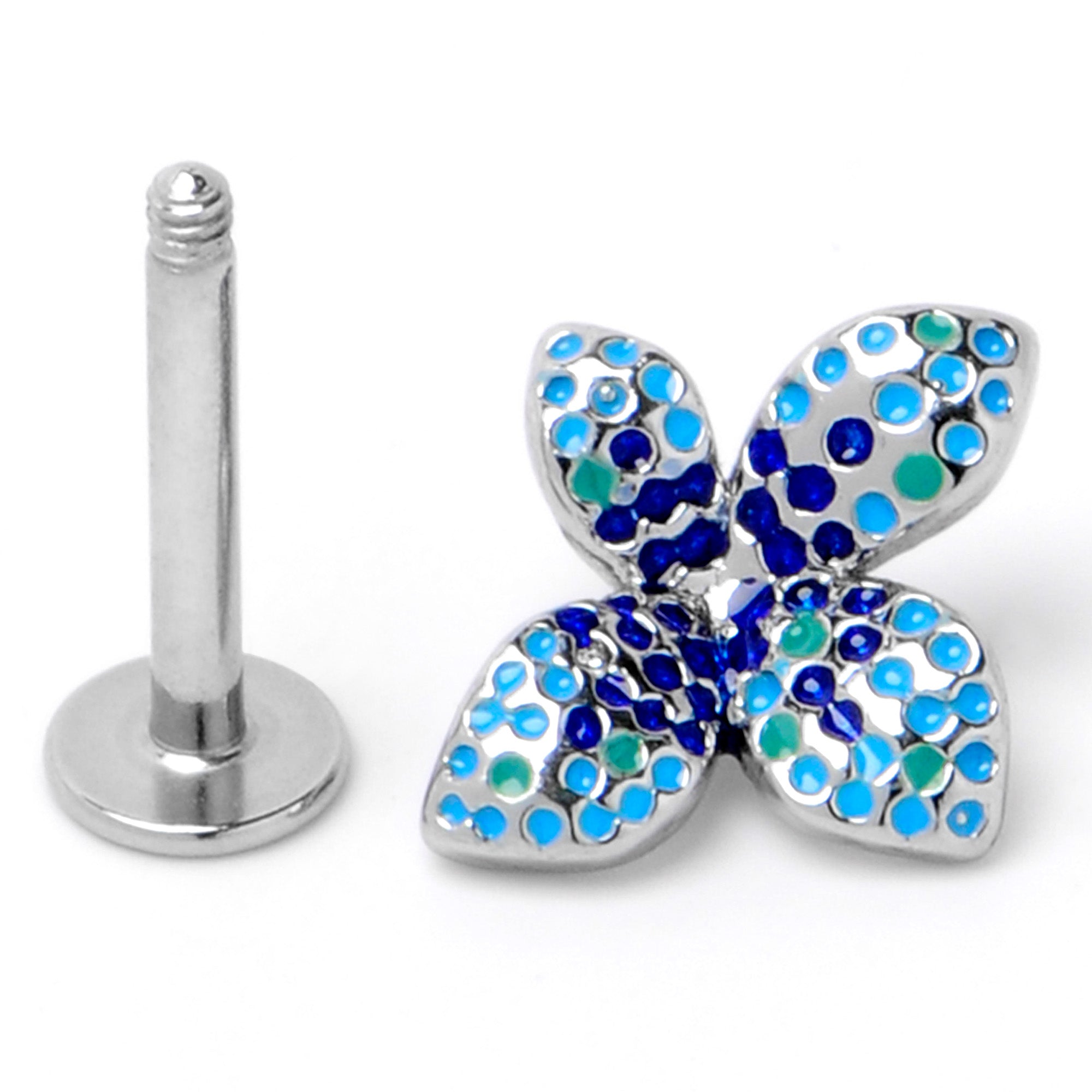 16 Gauge 5/16 Glamour Butterfly Labret Monroe Tragus