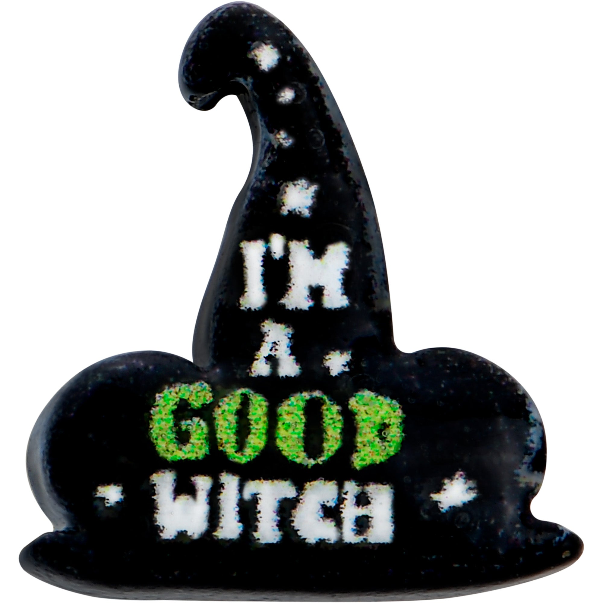 16 Gauge 5/16 Good Witch Hat Glow in the Dark Labret Monroe Tragus